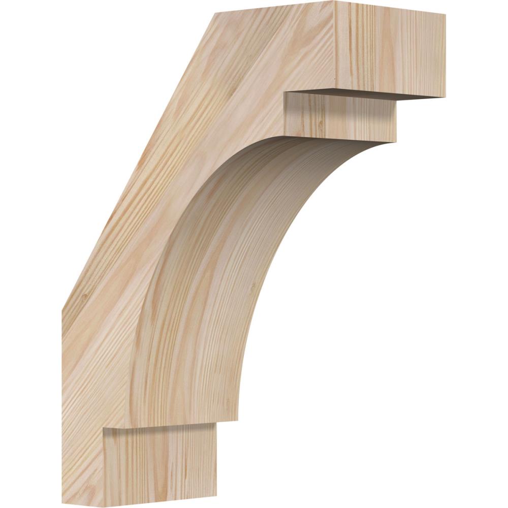 Ekena Millwork BRC06X12X16MRC00SDF 5-1/2-in x 12-in x 16-in Douglas Fir Unfinished Wood Merced Smooth Knee Brace