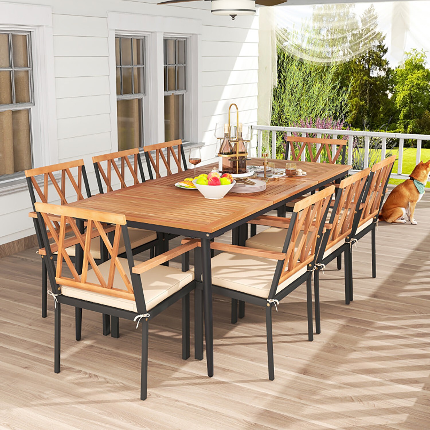 GZMR CRO-D0102HEB3BV Patio-Dining-Sets - View #4