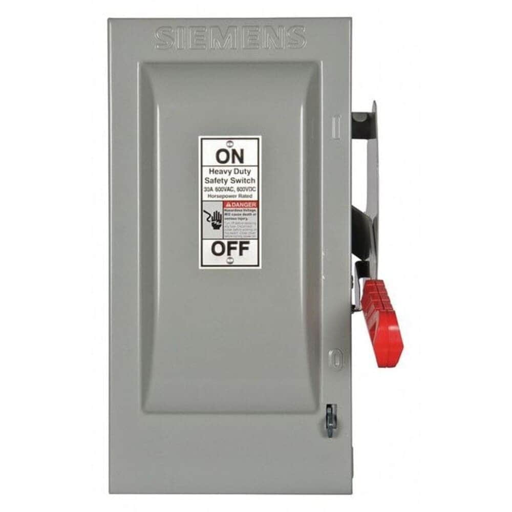 Siemens  Fusible Safety Switch Heavy Duty 600 V 2PST HF261