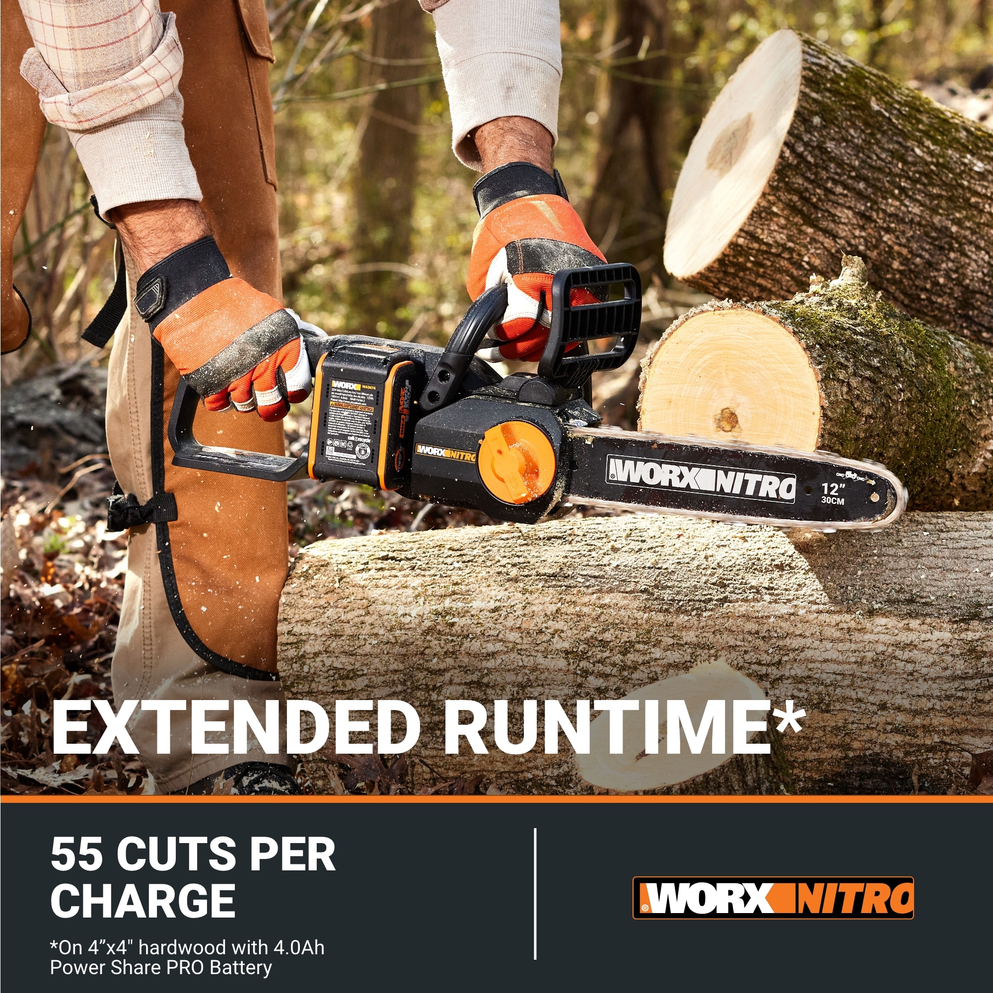 WORX WG350 Cordless-Chainsaw - View #5
