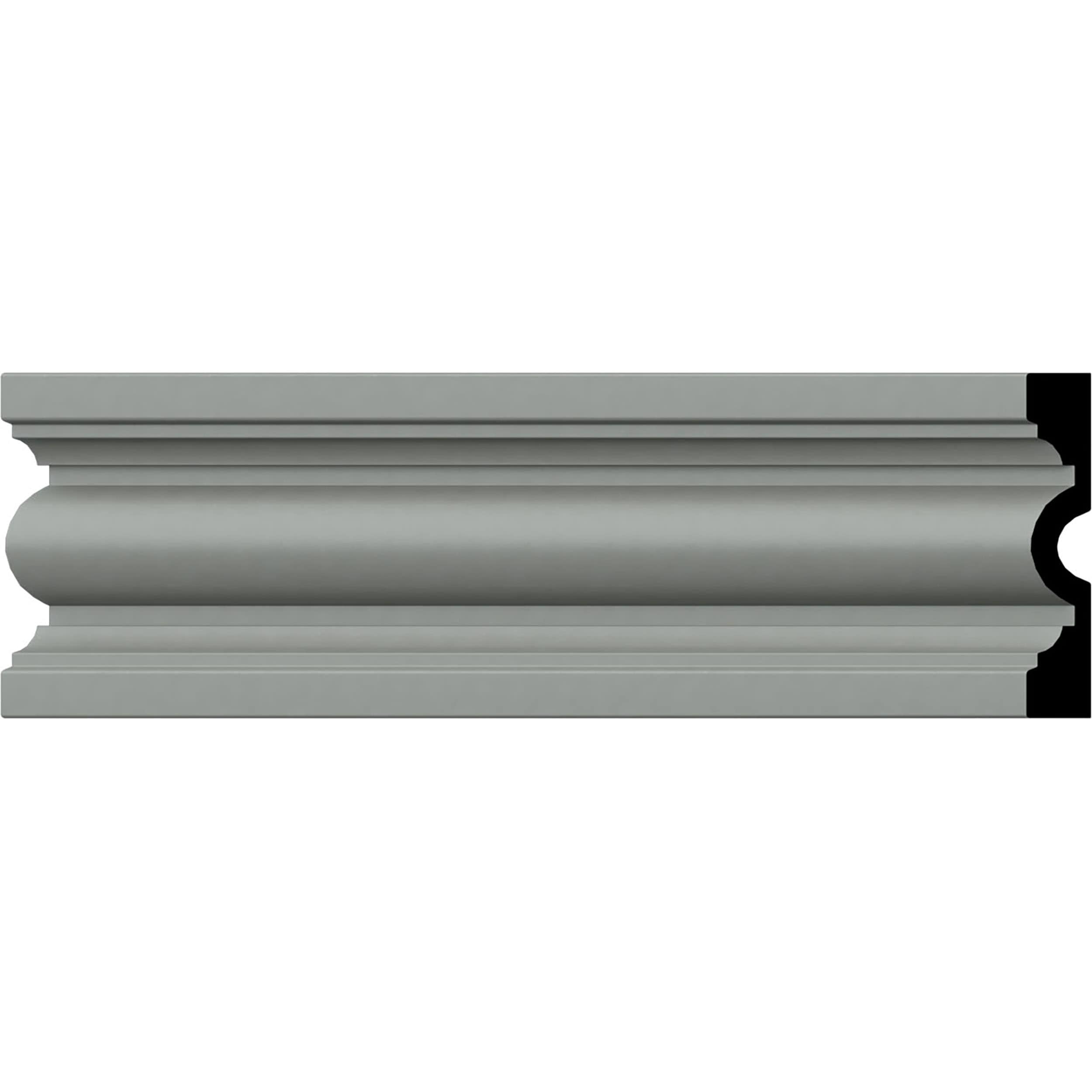 Primed White Polyurethane Decorative Chair Rail Moulding