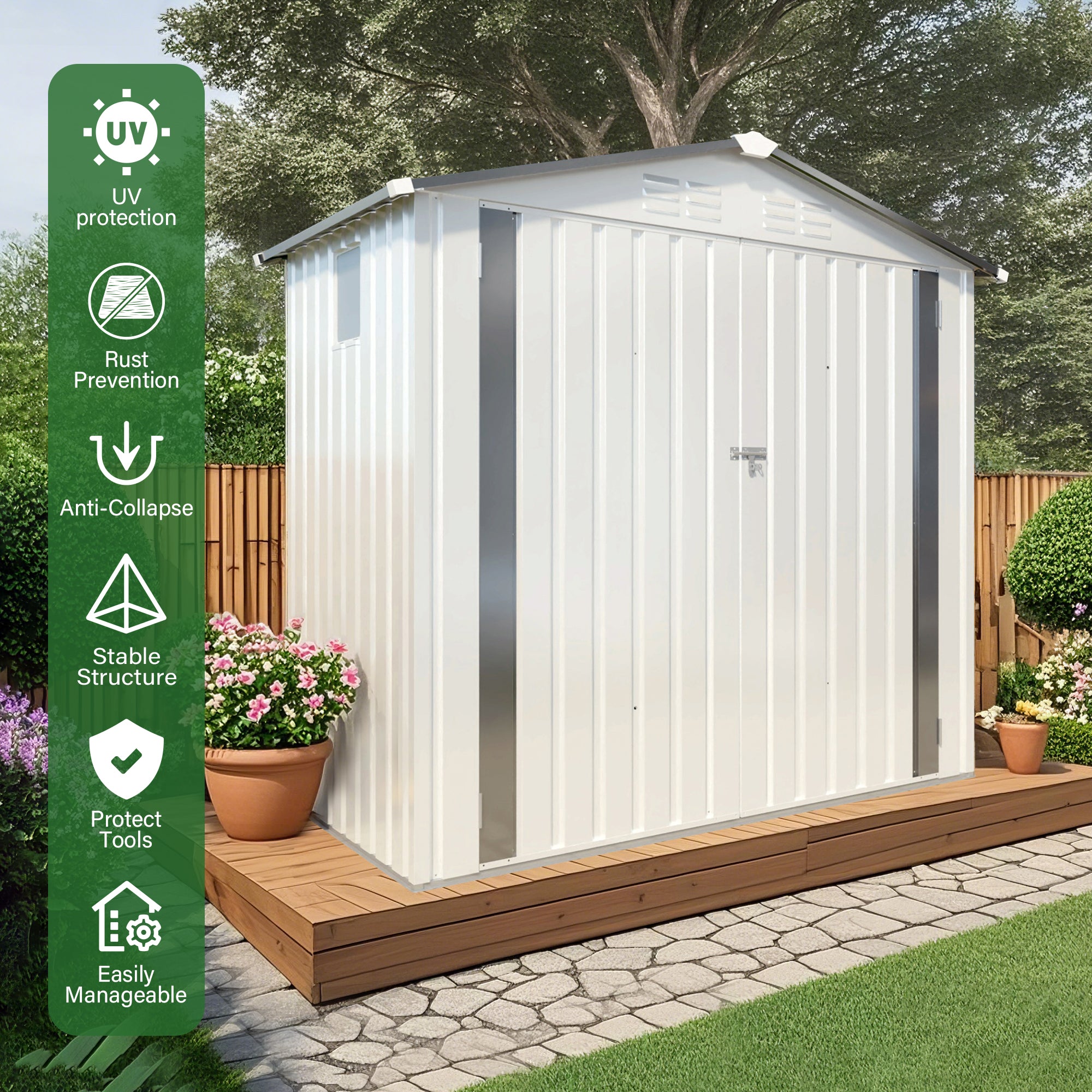 Boyel Living BL-W321309060 Metal-Storage-Buildings-Sheds - View #6