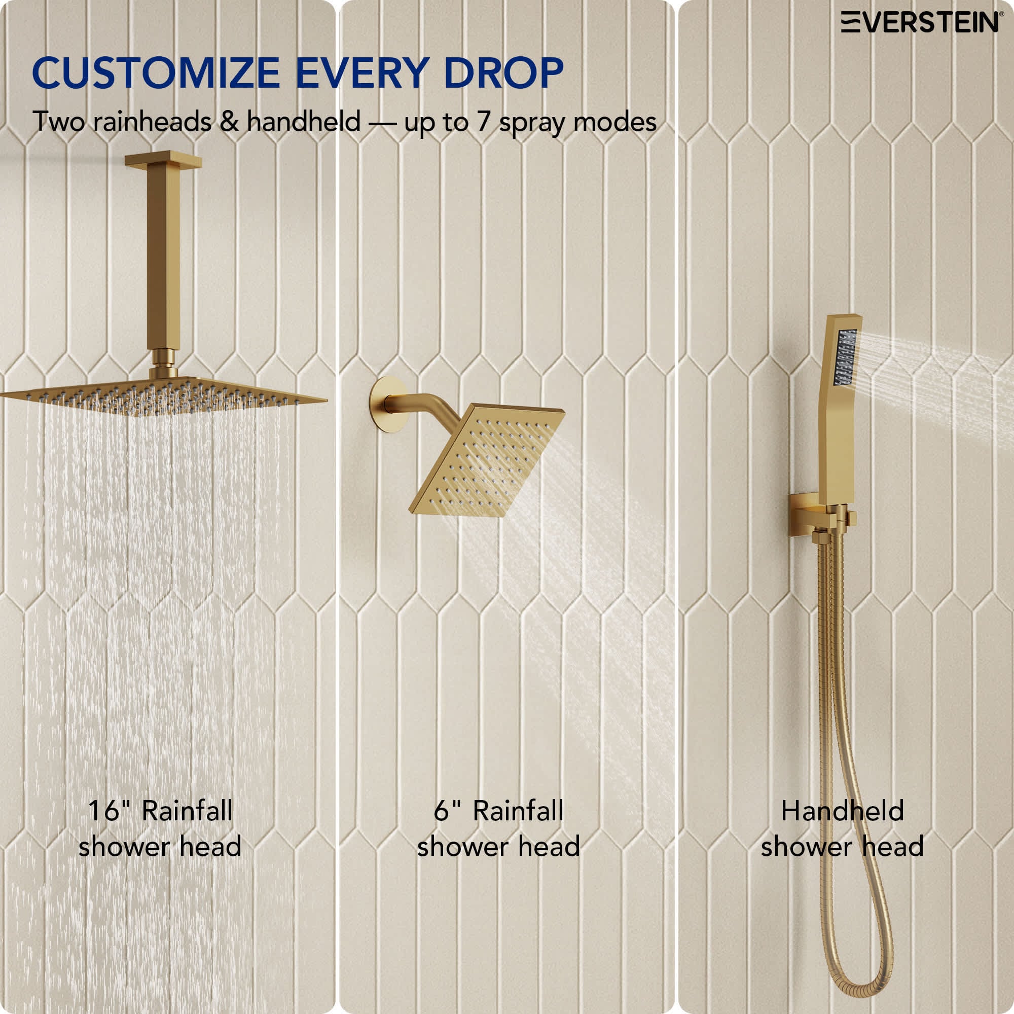 EVERSTEIN SFS-1061-GD16 Tub-Shower-Faucets - View #3