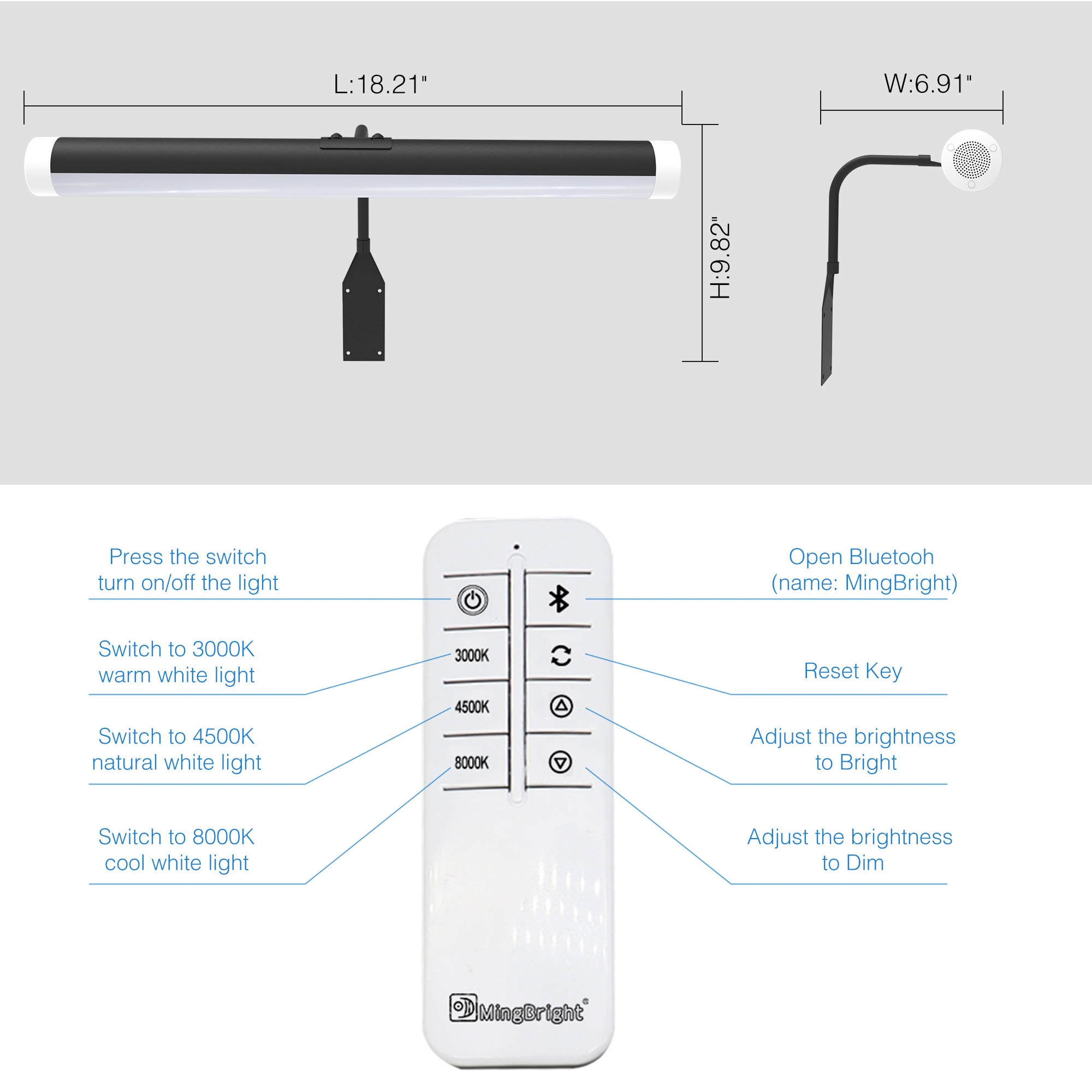 Lucere VT182105W-803BK Picture-Lighting - View #10