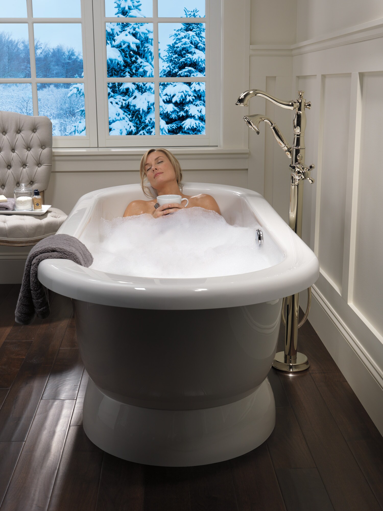 Delta T4797-PNFL-LHP Roman-Tub-Faucets - View #8