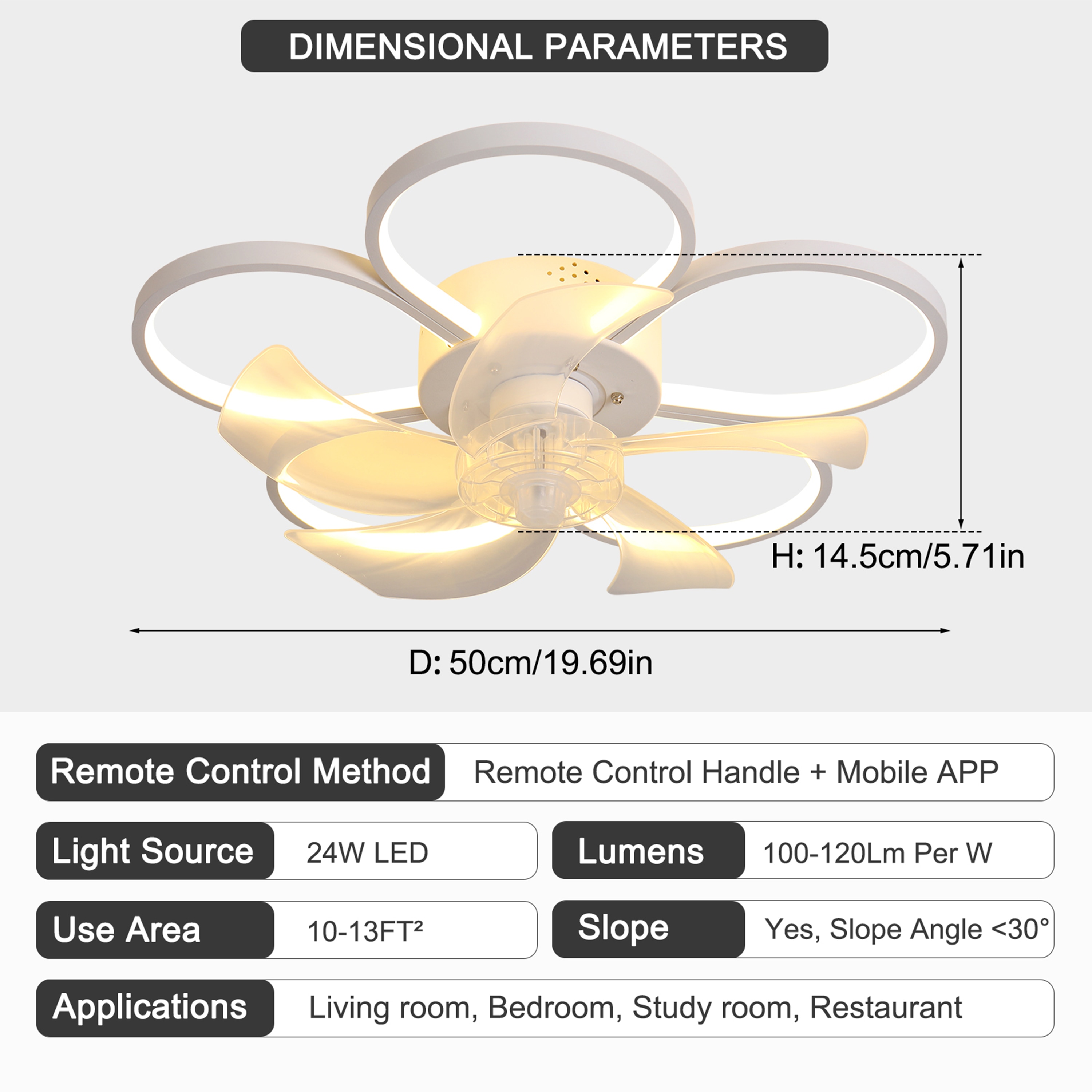 GoYeel ZF005WH Ceiling-Fans - View #5