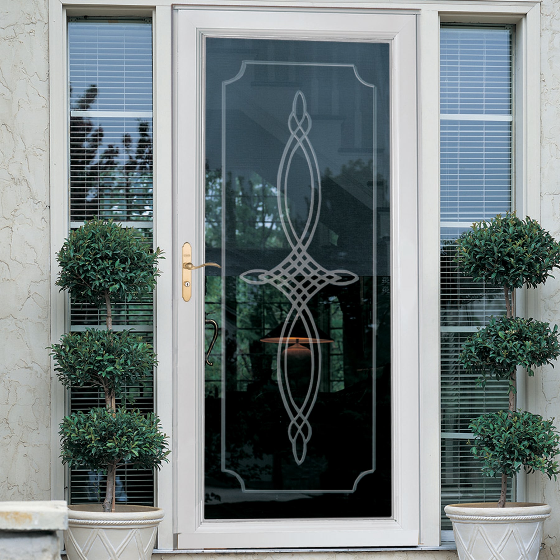 Shop Larson Signature Selection Elegant Beveled Glass Storm Door With