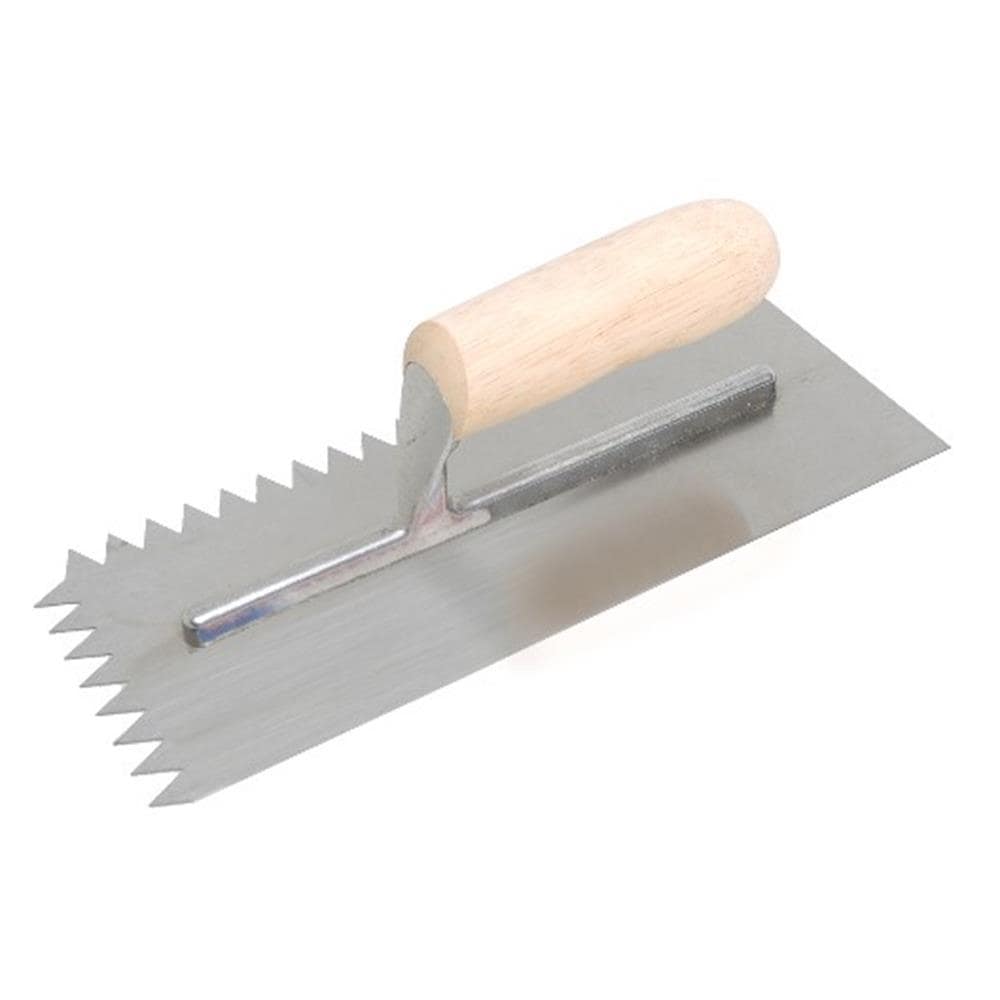 Marshalltown NT970 15/32-in x 1/2-in Steel V-notch Ceramic Floor Trowel