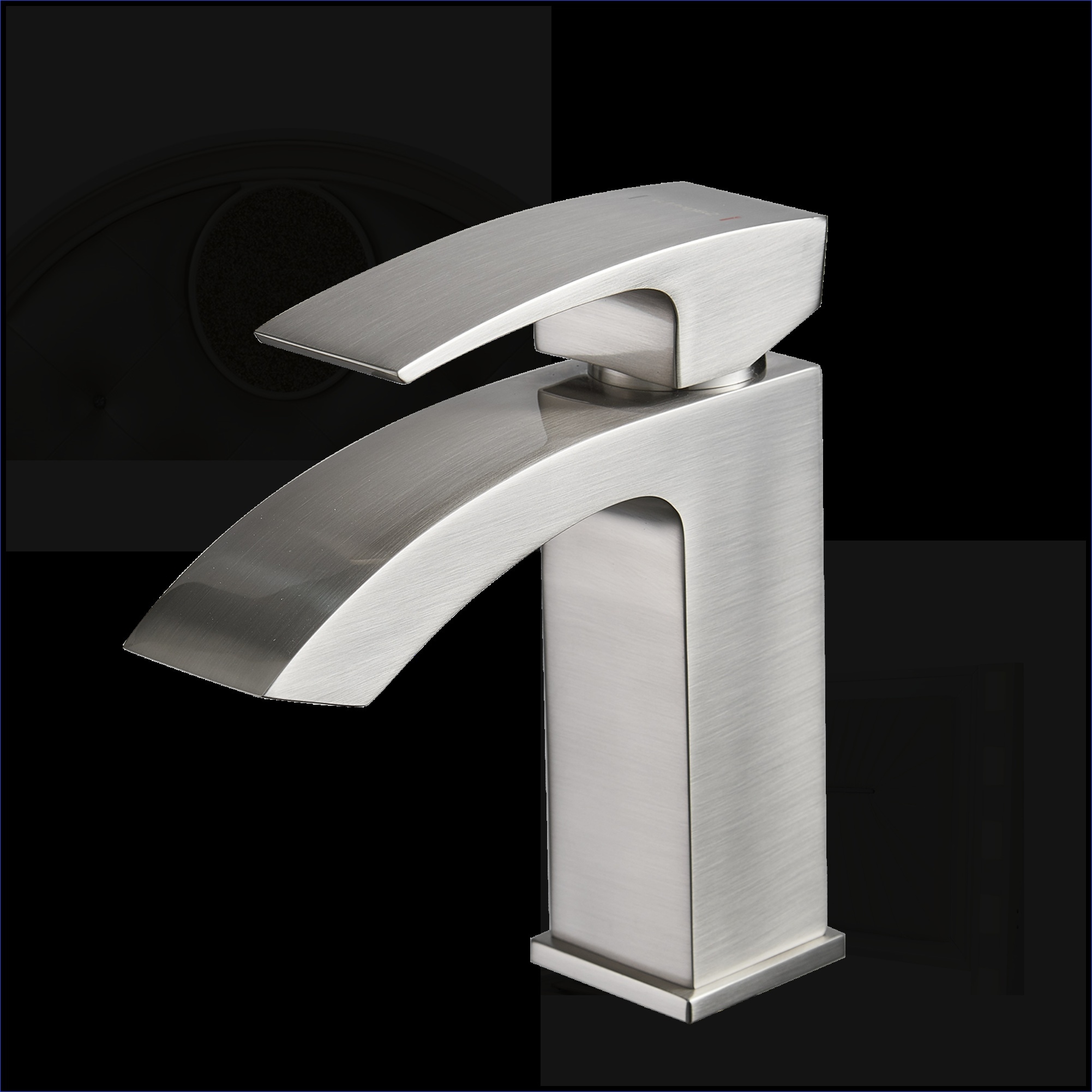 Watnature - Modern Single Handle Bathroom Faucet  for Bathroom Vanity Sink Brushed Nickel Aluminu...