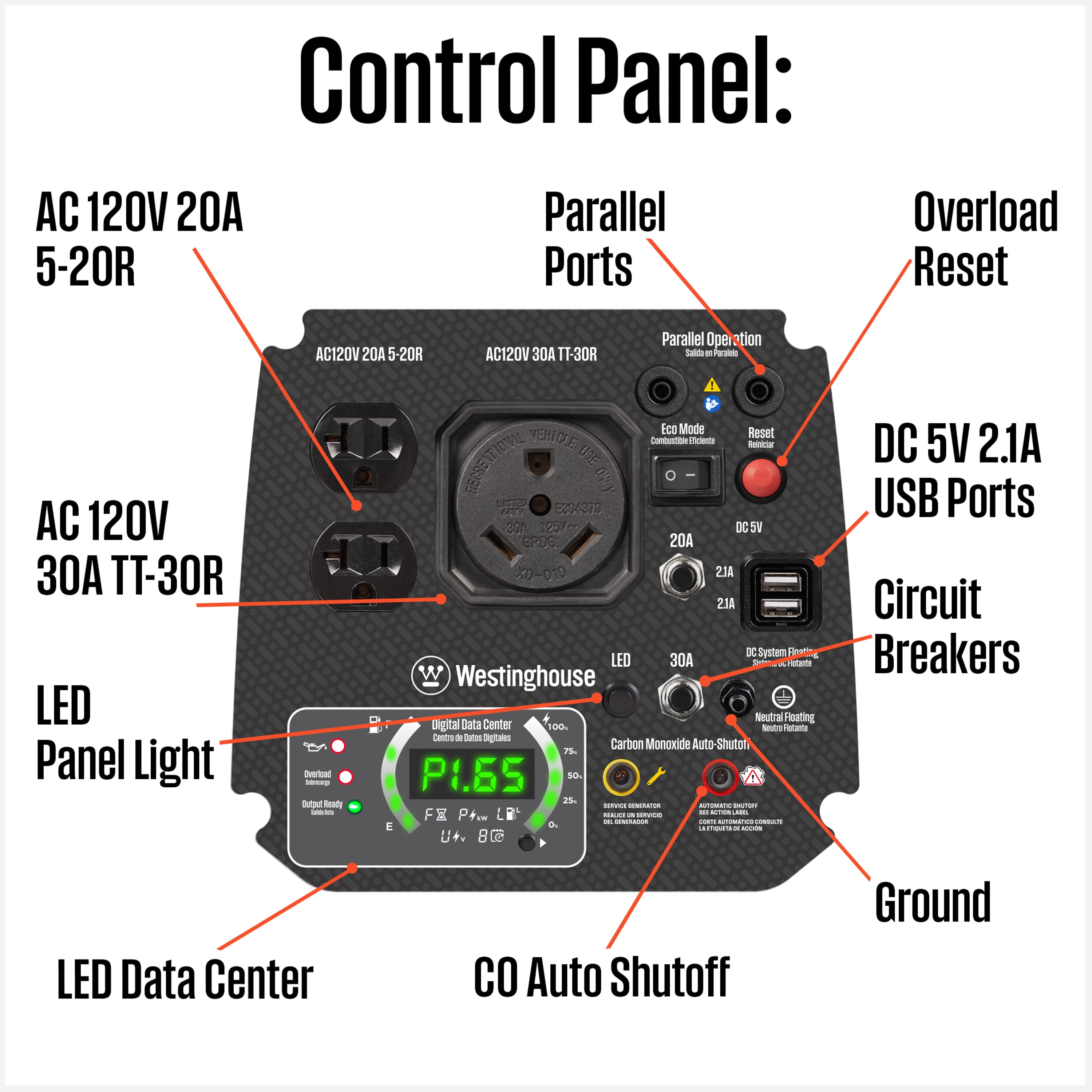 Westinghouse IGEN2500C Inverter-Generators - View #3
