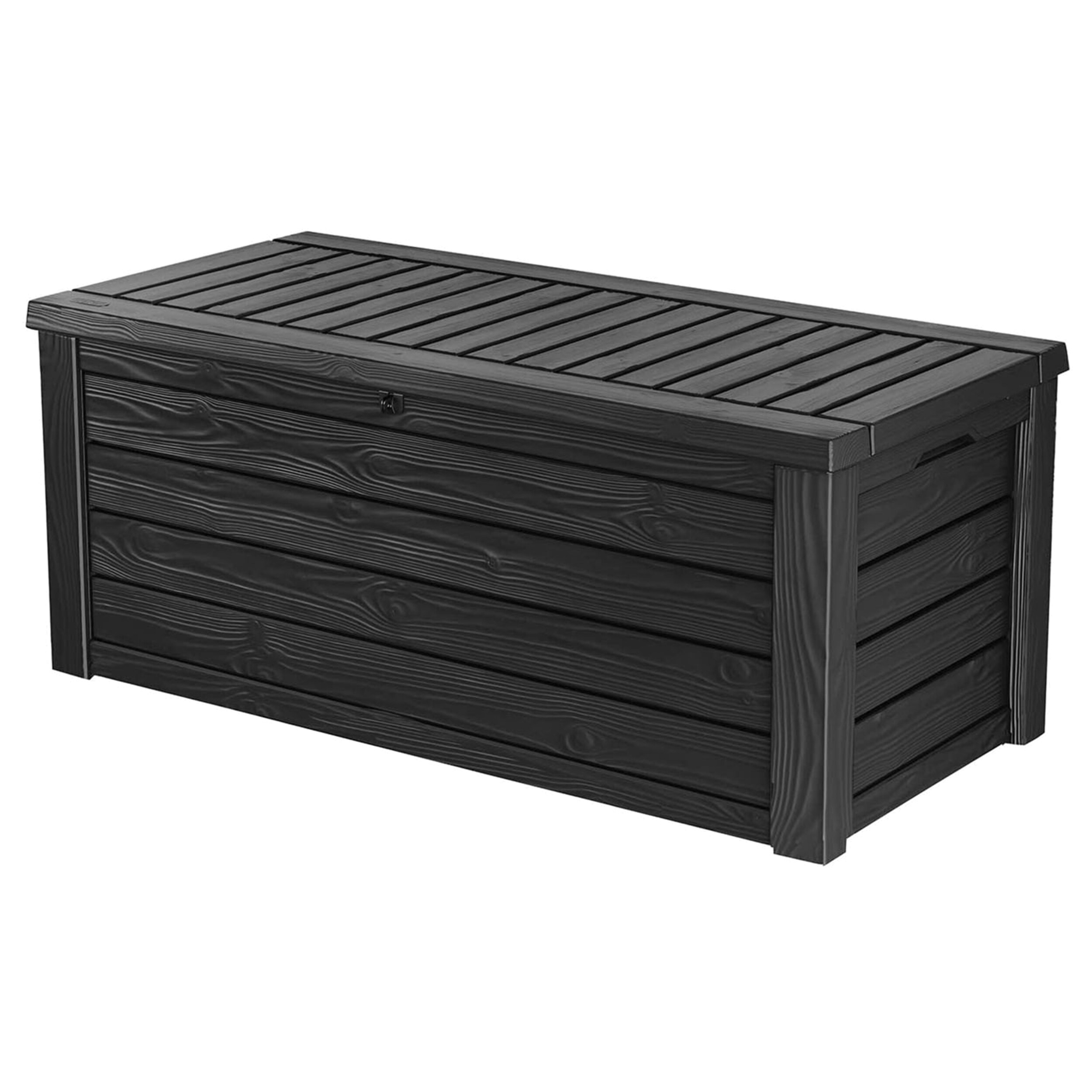 Keter Westwood Dark Gray Resin 150 Gallon Deck Storage Box Set
