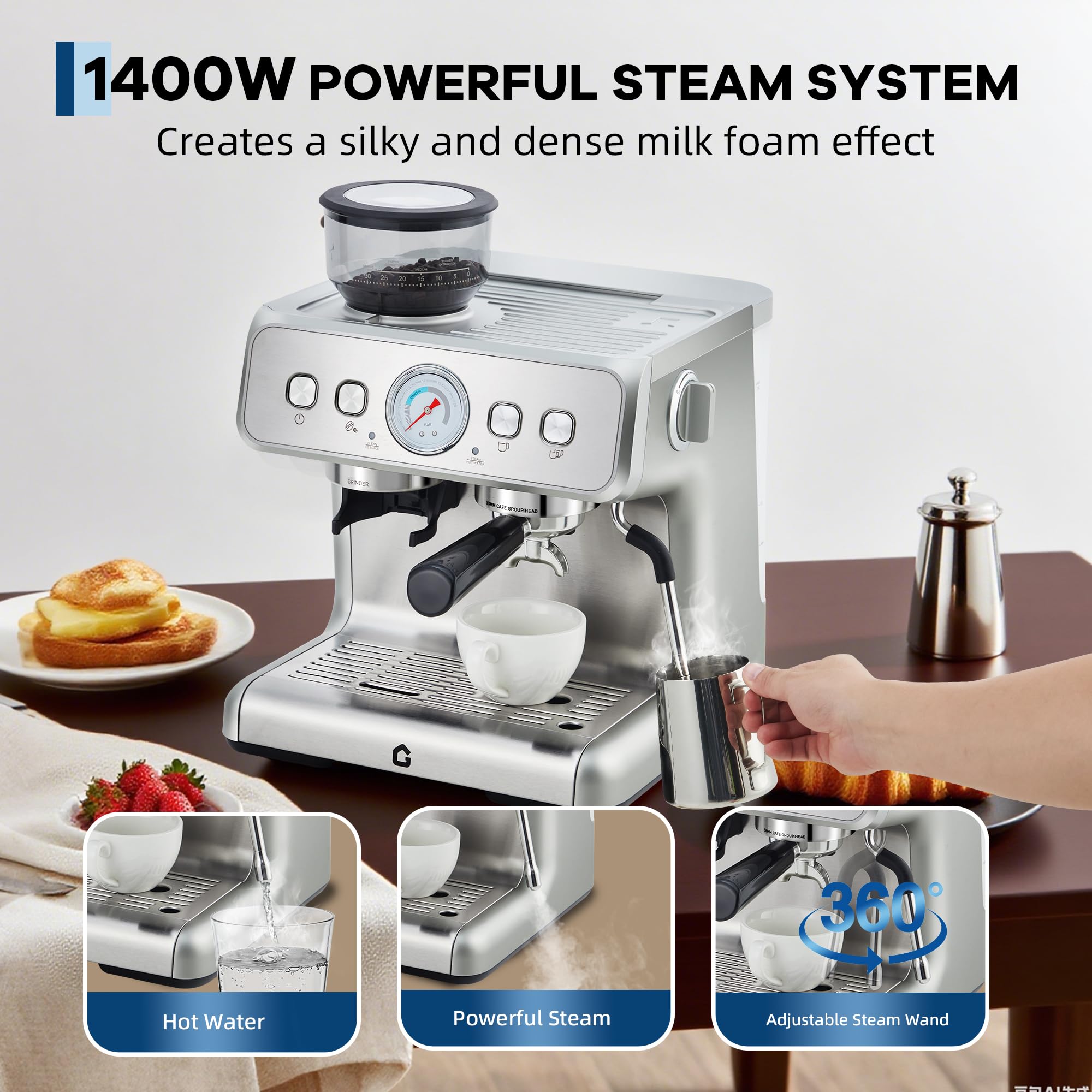 GarveeLife 34YPVUC4EP Espresso-Machines - View #7