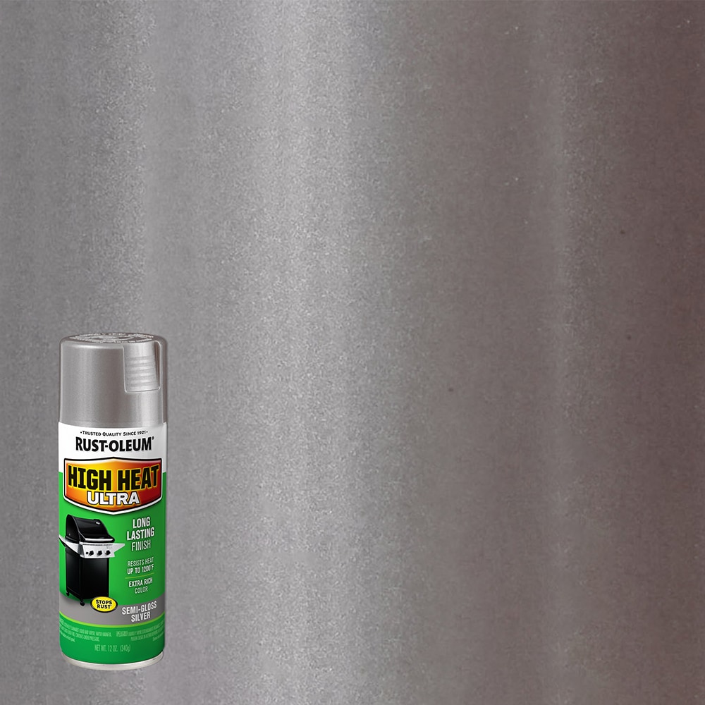 Rust-Oleum 270201 Specialty Ultra High Heat Semi-gloss Silver High Heat Spray paint ( NET WT. 12-oz )