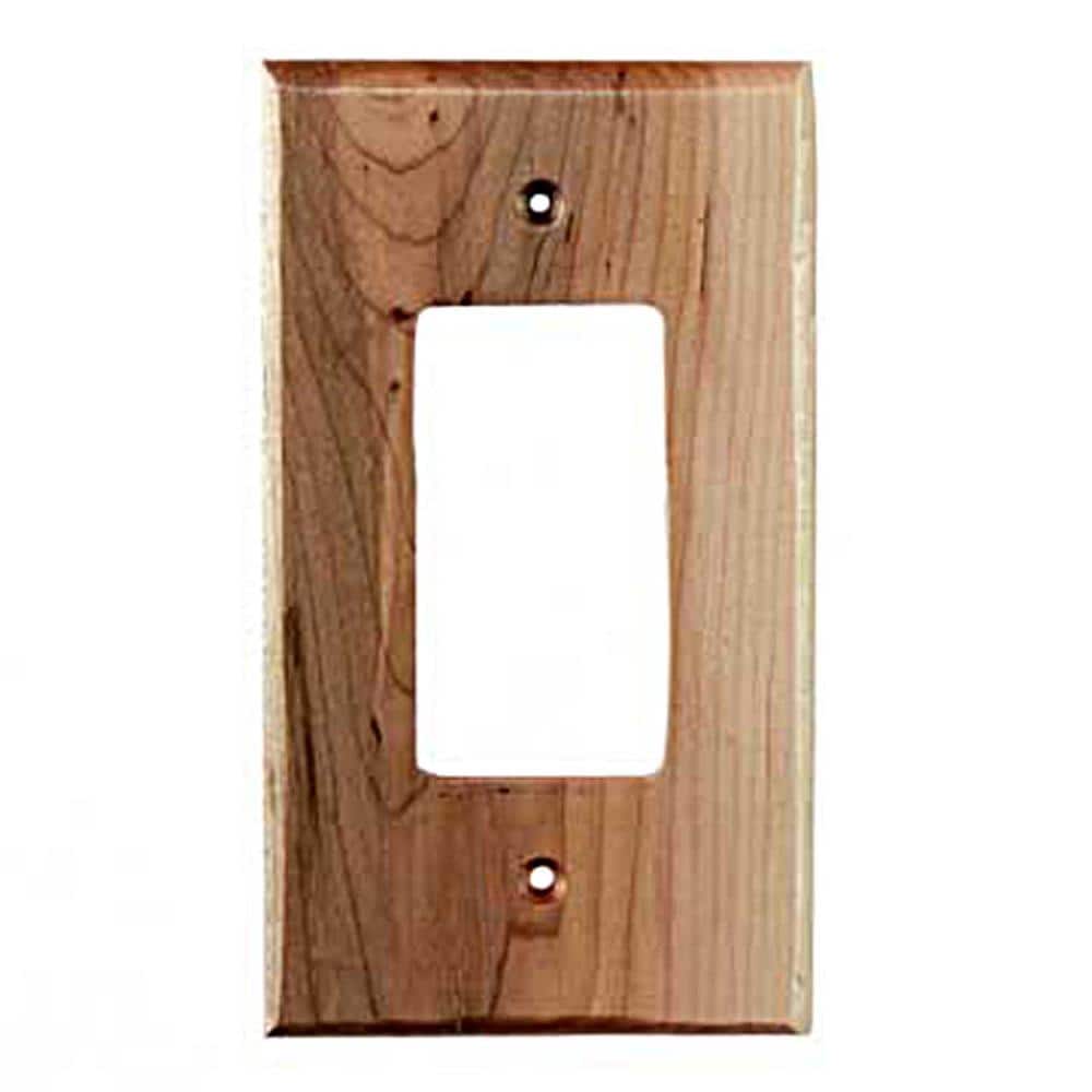 Sierra Lifestyles 682267 1 -Gang Specialty Size Maple Wood Indoor Wall Plate