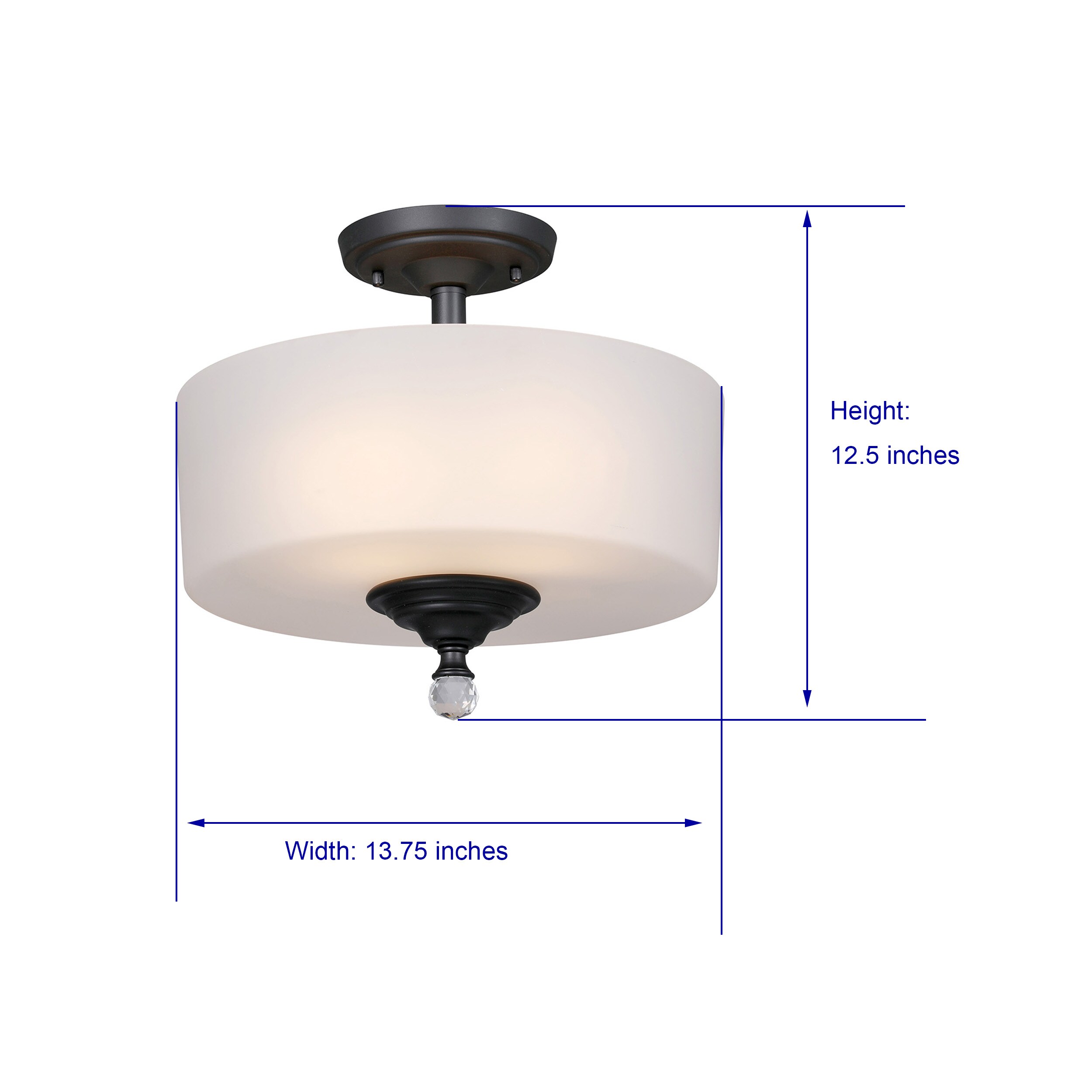 allen + roth KMY8202AX-01 BK flushmounts - View #7