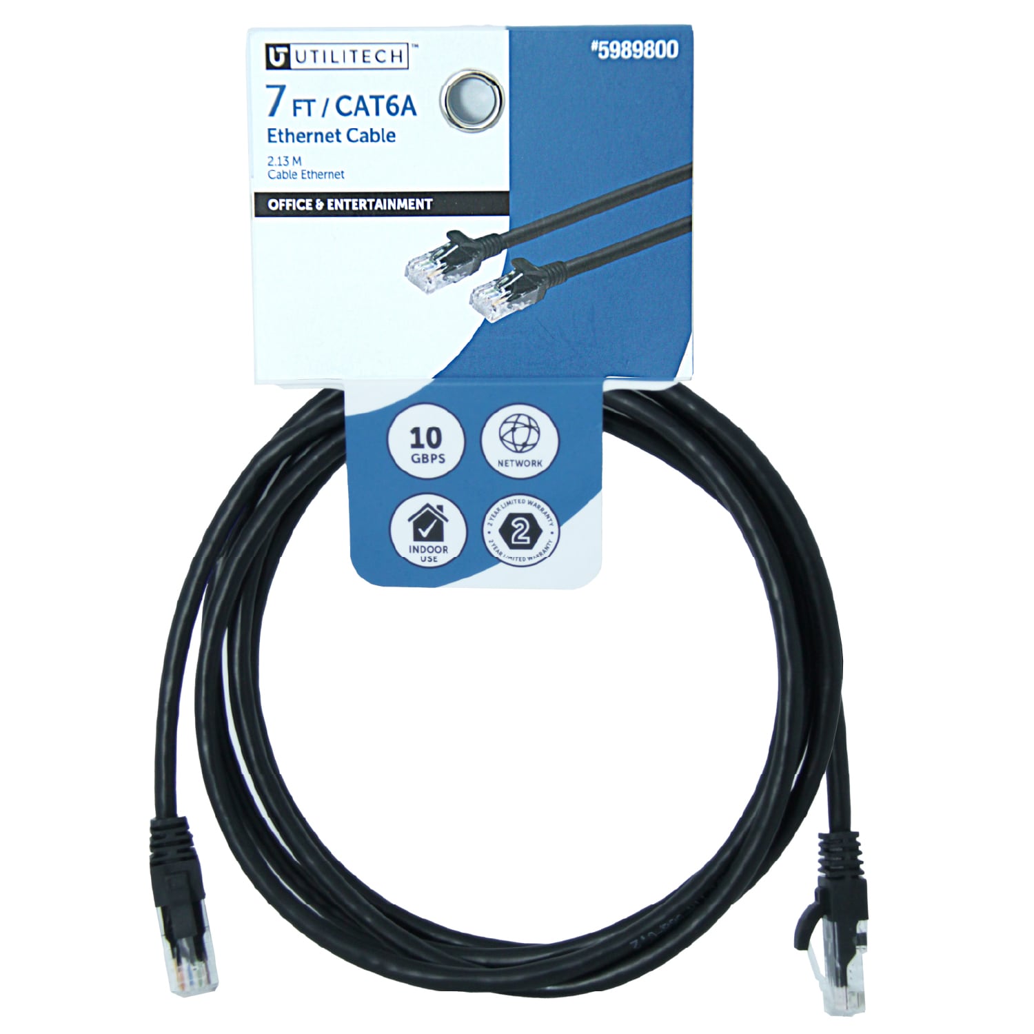 Utilitech RJ456EC7FT-BLK Ethernet-Cables - View #6