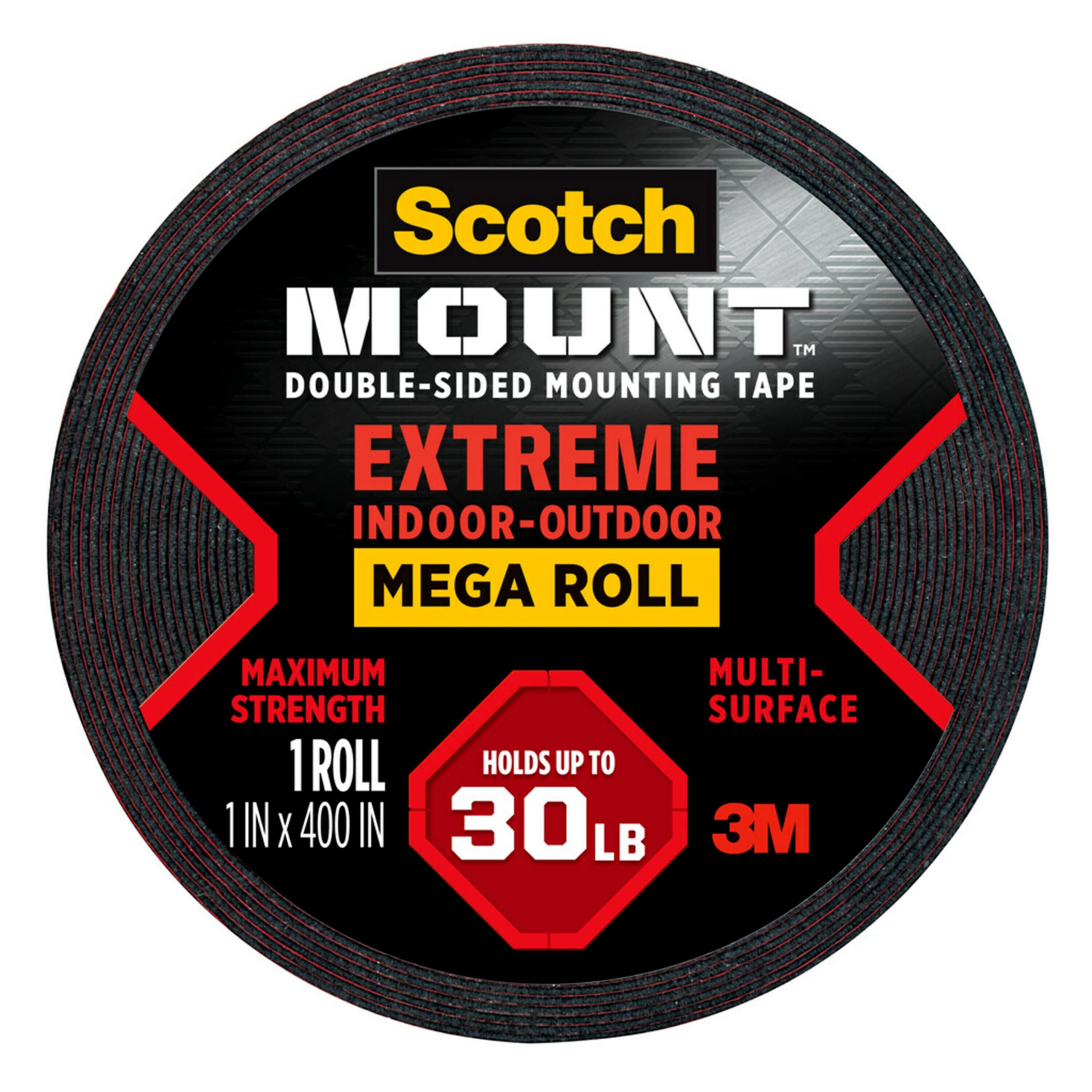 Scotch-Mount Clear Double-Sided Mounting Tape 1-in x 10.41-ft Double-Sided  Tape