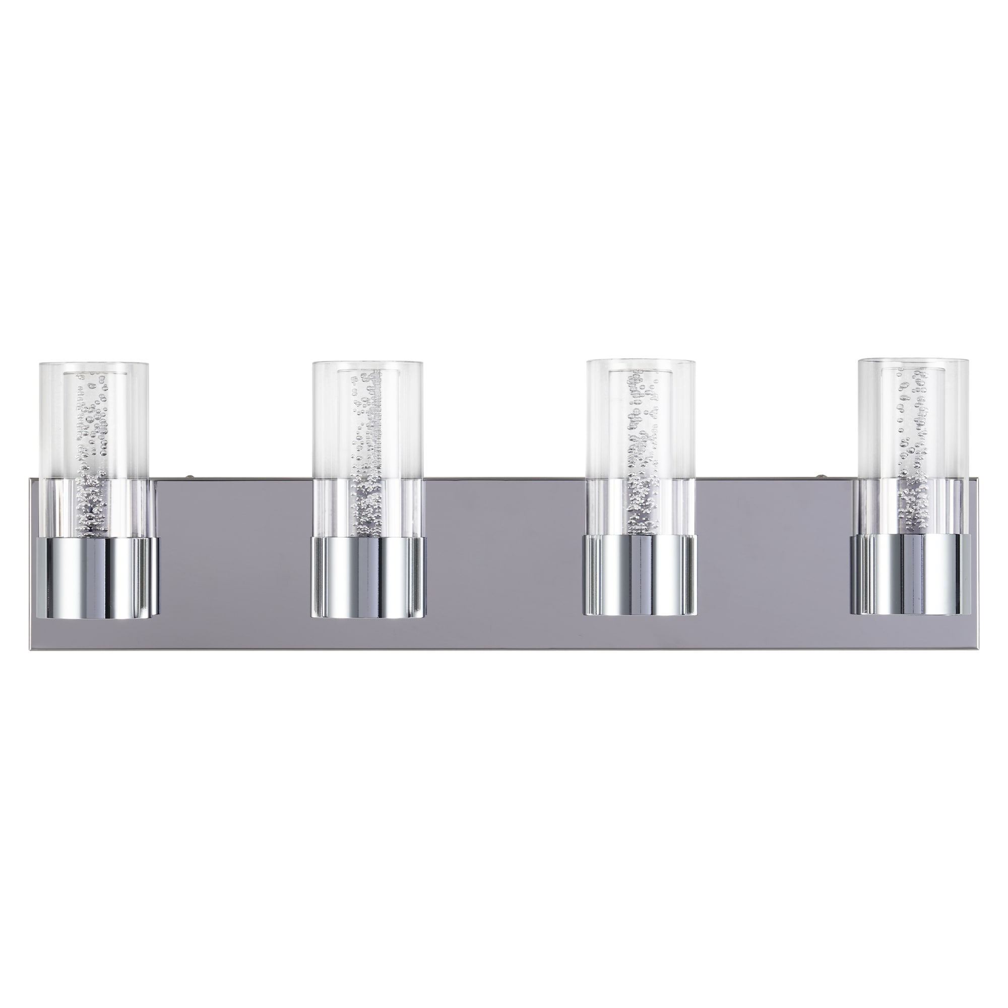 CO-Z HCF-4042-CH 23.3-in 4 -Light Chrome Integrated LED Modern/contemporary Vanity light