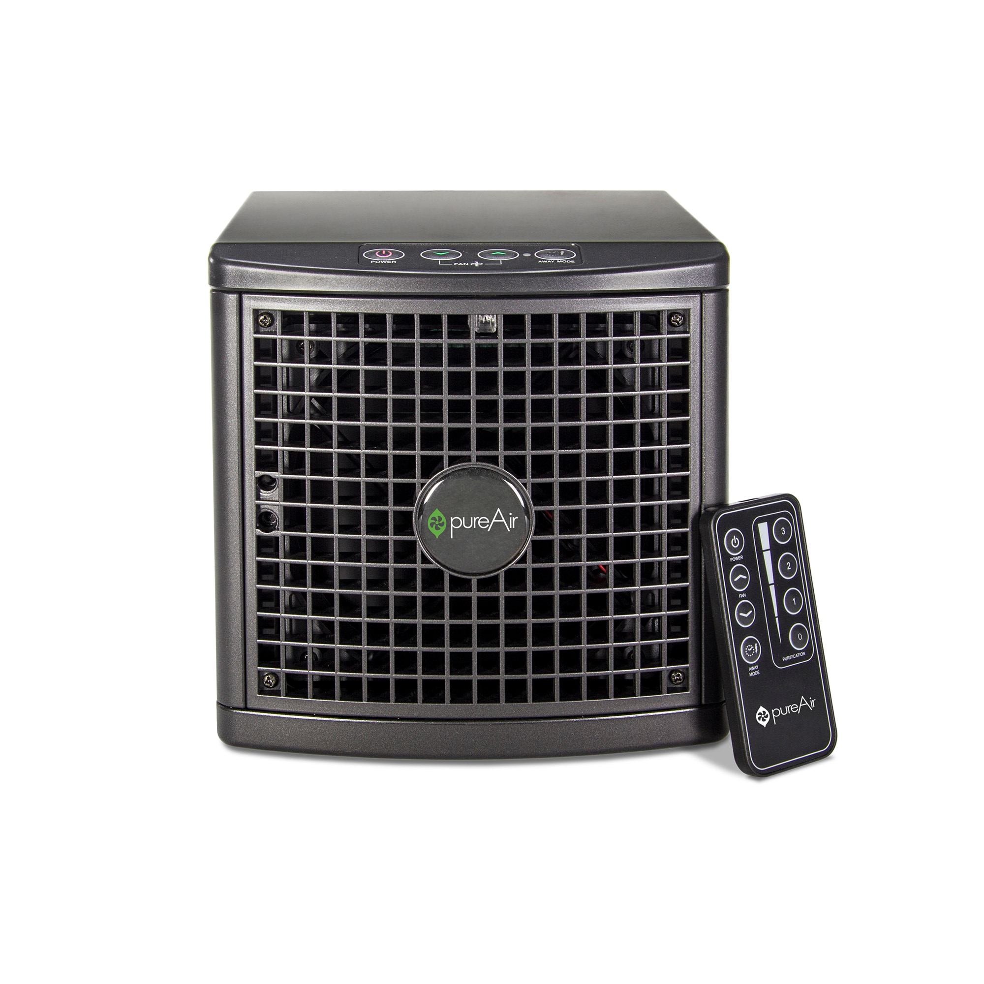 Black Table-Top Ionic HEPA Air Purifier with Remote