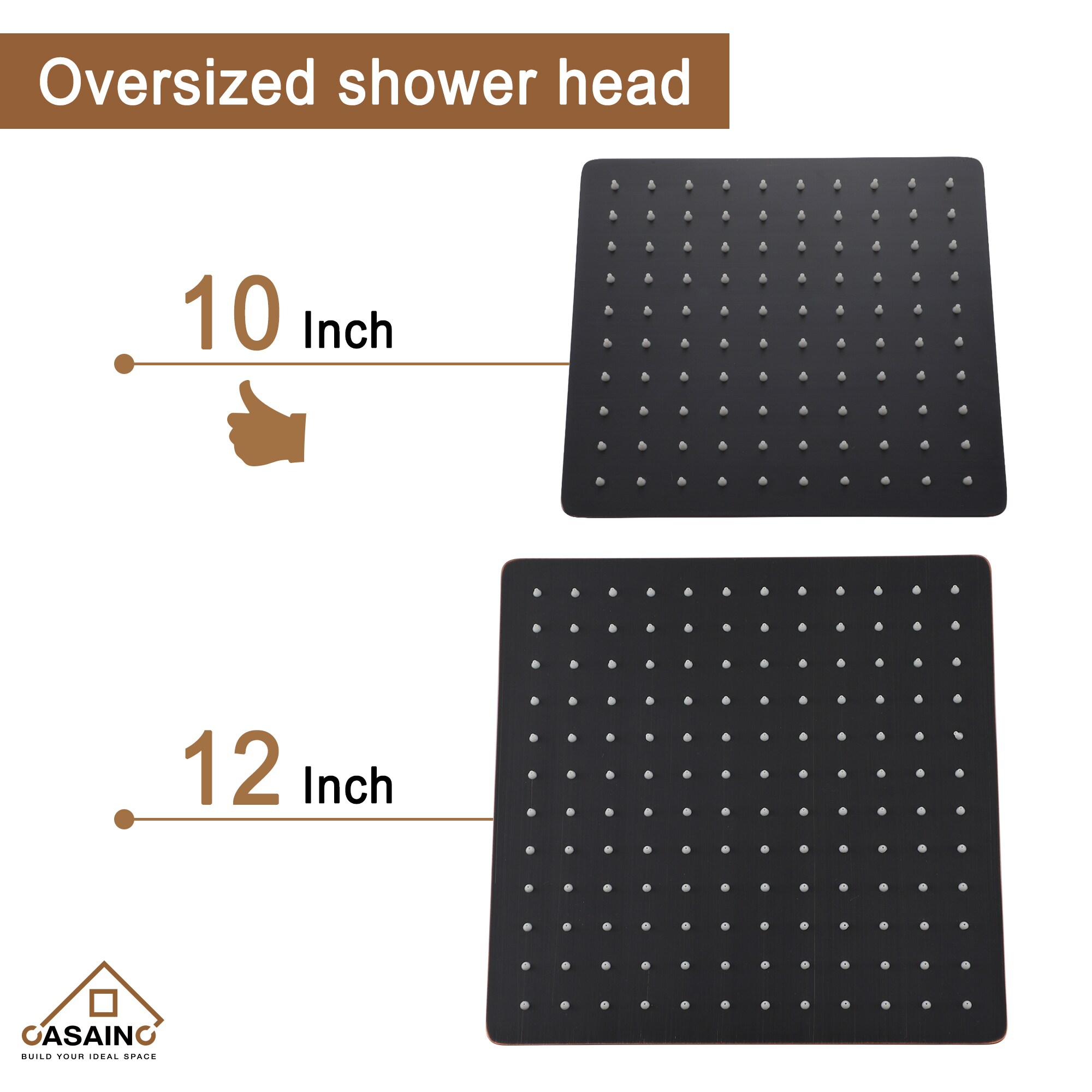 CASAINC OY-93A1003-BN Showerhead-Bar-Panels - View #6