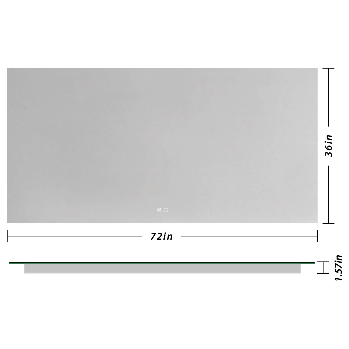 Keonjinn LW-JZ-BGSSW-18291 Framed-Bath-Mirrors - View #2