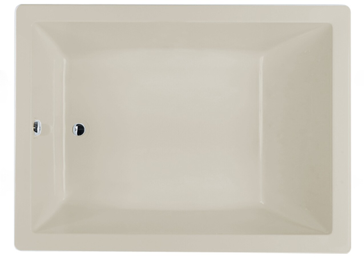Jacuzzi MT15969 SOLNA 42-in x 60-in Oyster Acrylic Rectangular Drop-in and undermount Soaking bathtub ( Reversible Drain )