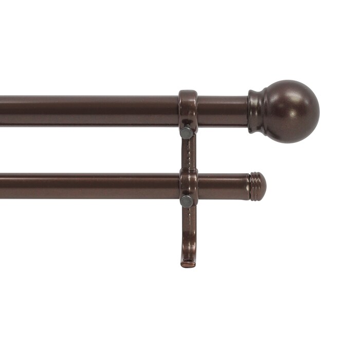 Brown Steel Double Curtain Rod, Curtain Rods Images