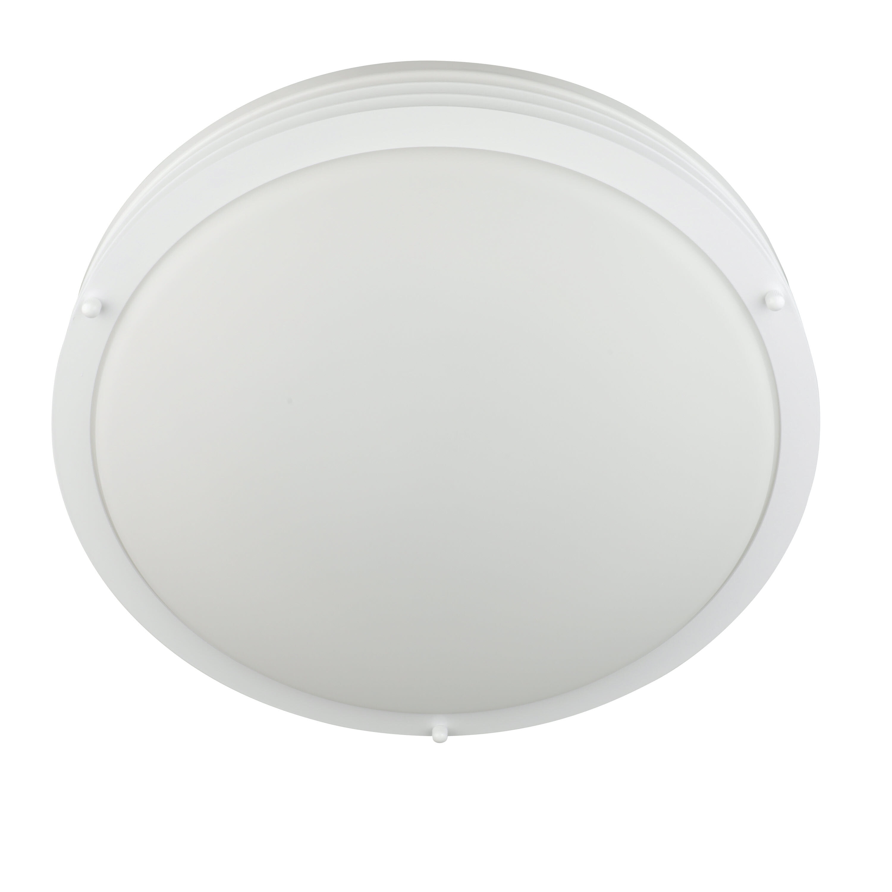 Good Earth Lighting Majestic 1-Light 14-in White LED Flush Mount Light ...