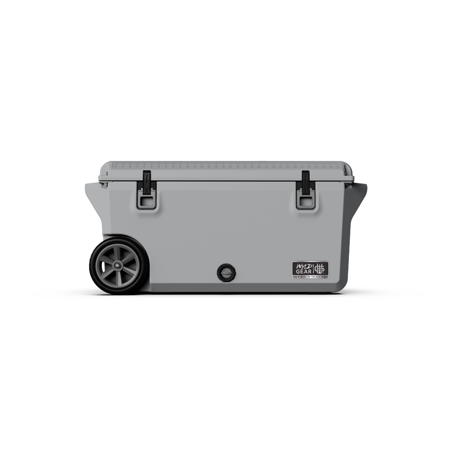 WYLD GEAR USHC75-GY Gray 75 Quart(s) Hard rotomolded Insulated Wheeled Chest cooler with Drainage Spout