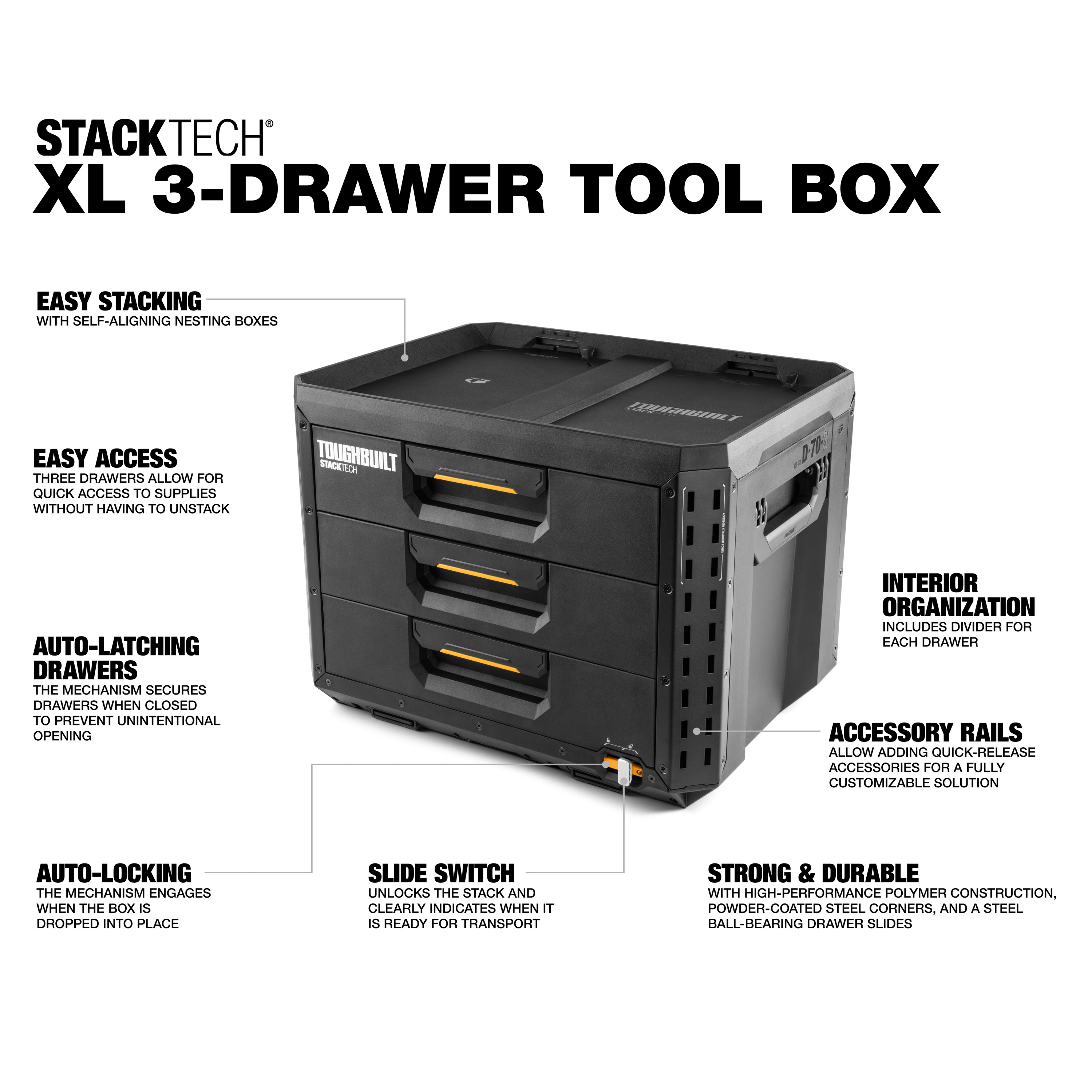 TOUGHBUILT TB-B1S3-B-70R-B Tool-Boxes - View #6