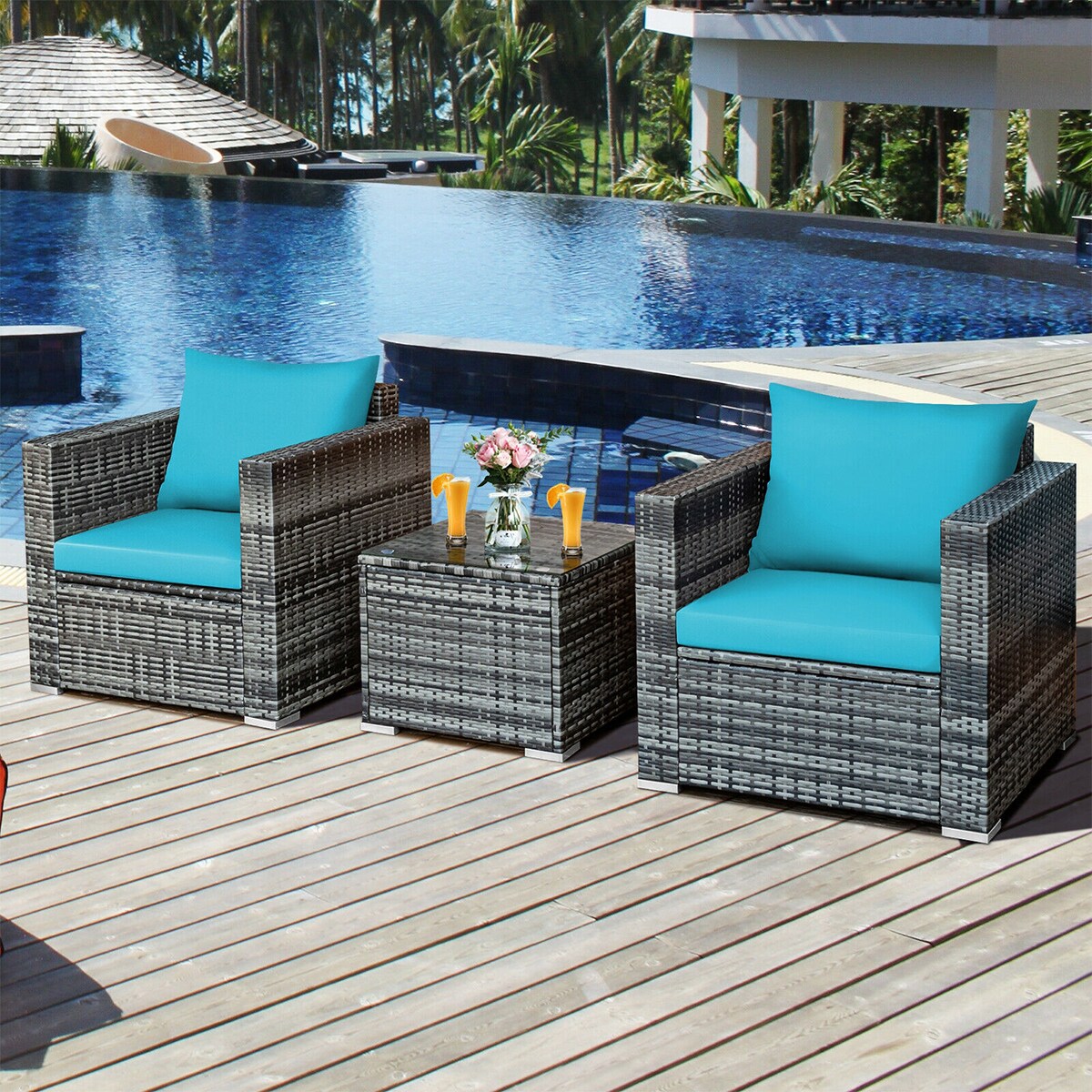 WELLFOR OUG66530TU+ Patio-Conversation-Sets - View #2