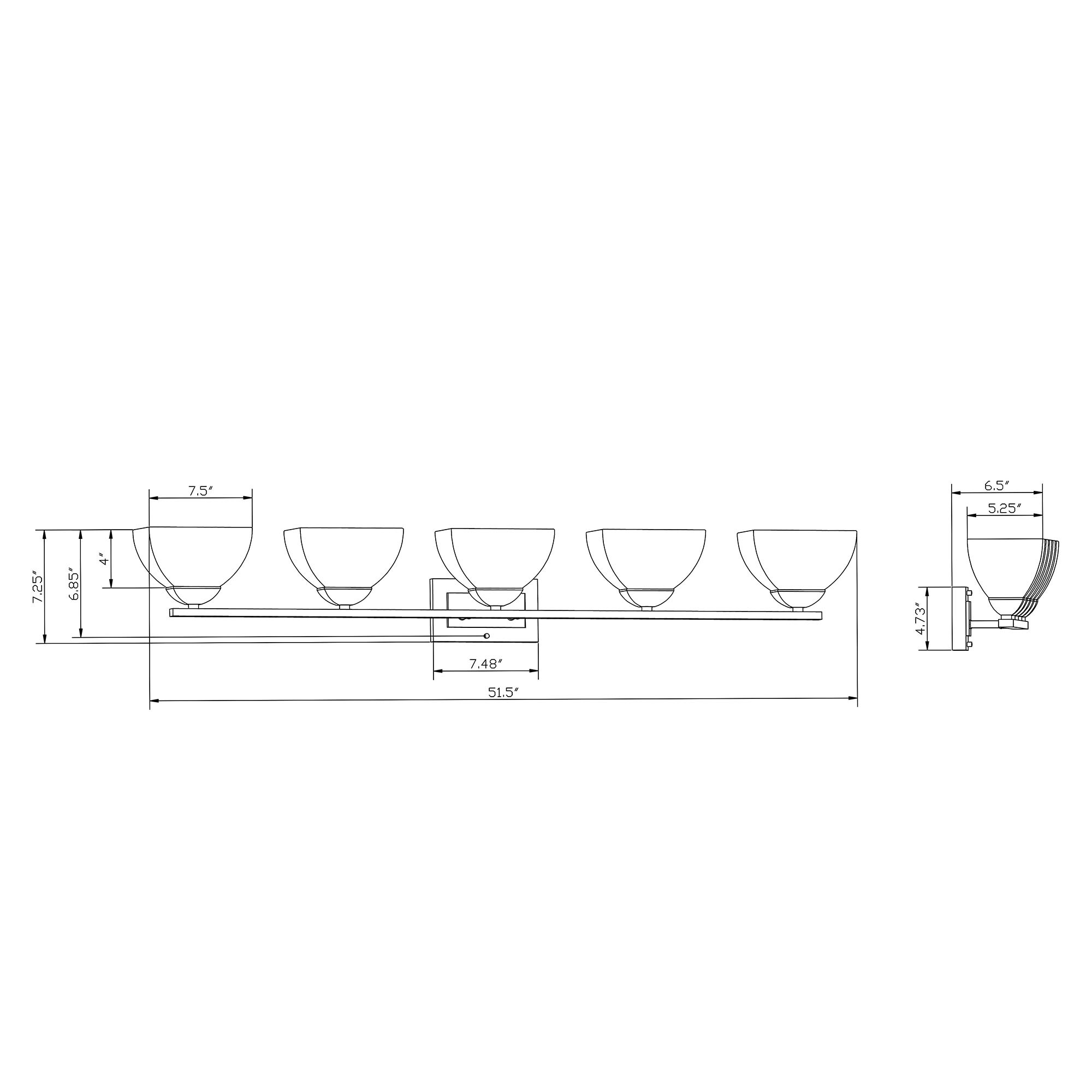 Forte Lighting 5744-05-55 b089995 - View #3