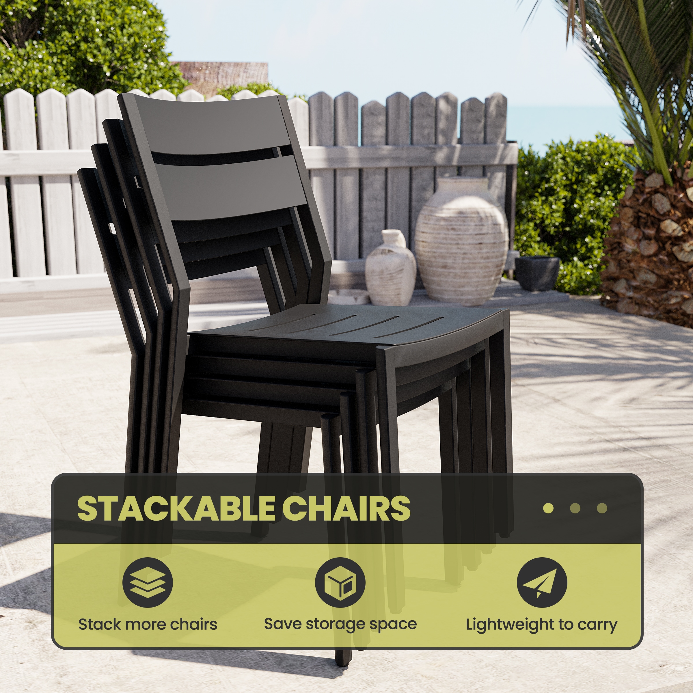 Crestlive Products CL-TD7152GRY300-13 Patio-Dining-Sets - View #2