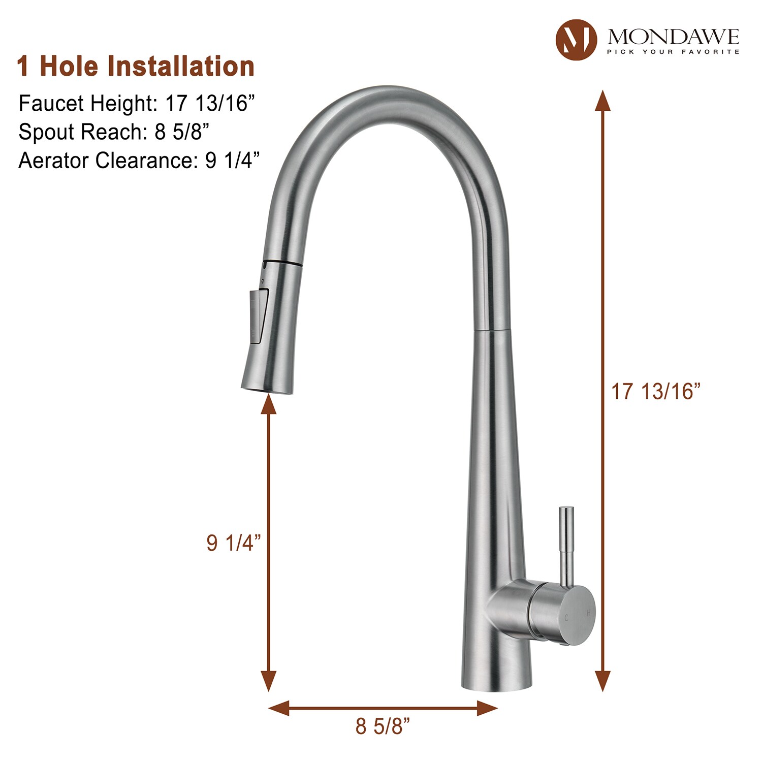 Mondawe MO-DT406NS Kitchen-Faucets - View #7