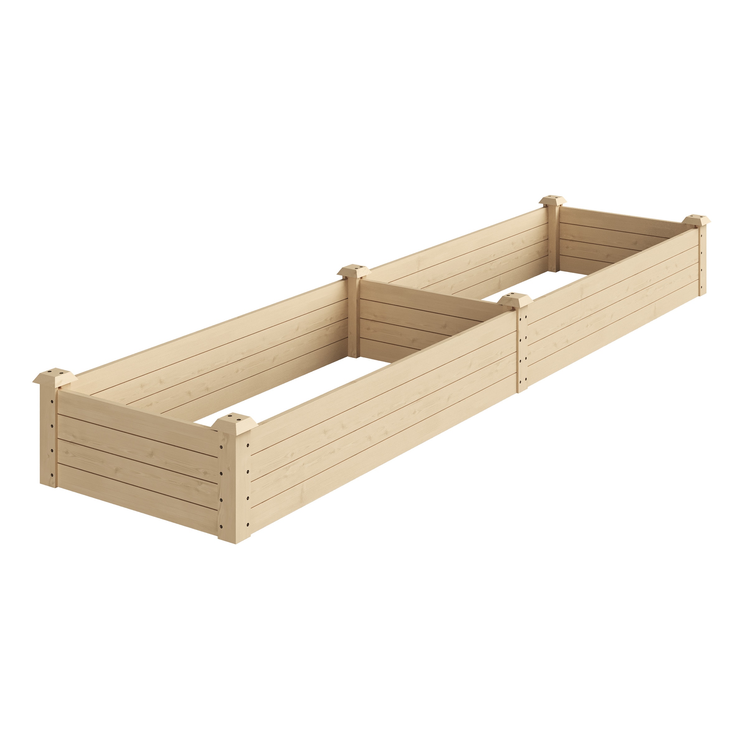 Home-Complete 50-LG1323 24-in W x 96-in L x 10-in H Natural Wood Raised Garden Bed