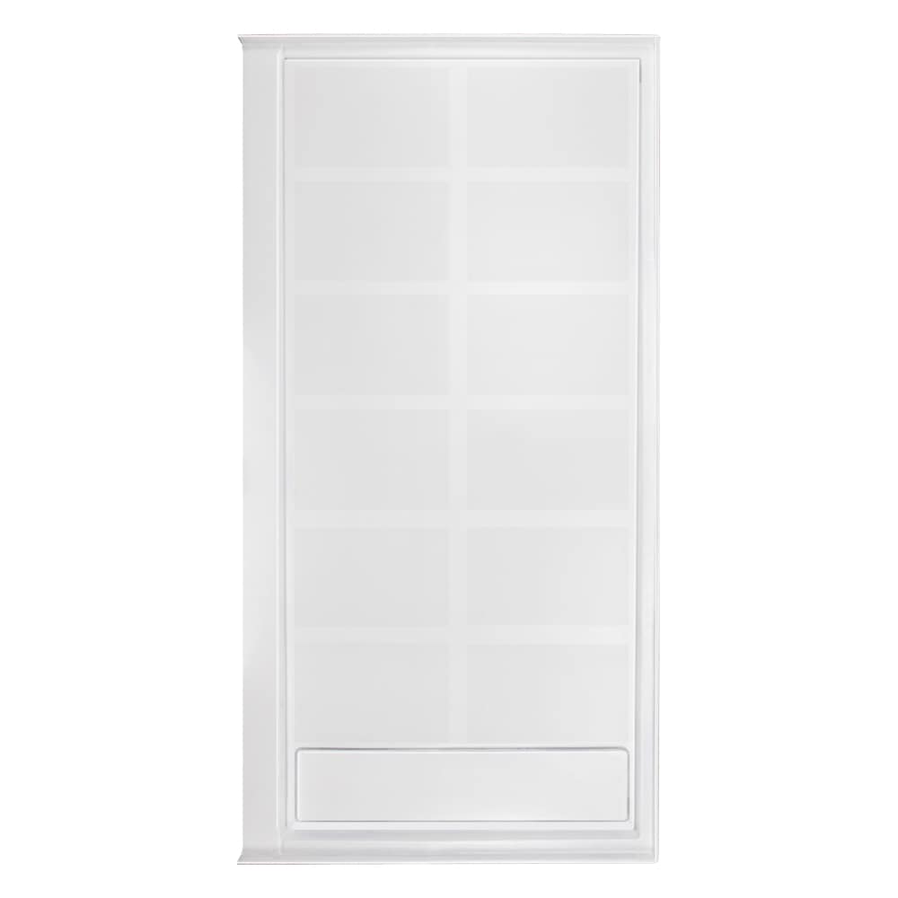 White Rectangular 60'' x 34'' Resin Shower Base with Right Drain