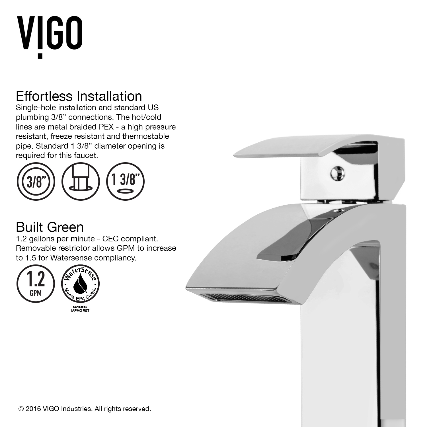 VIGO VGT836 Bath-Sink - View #9