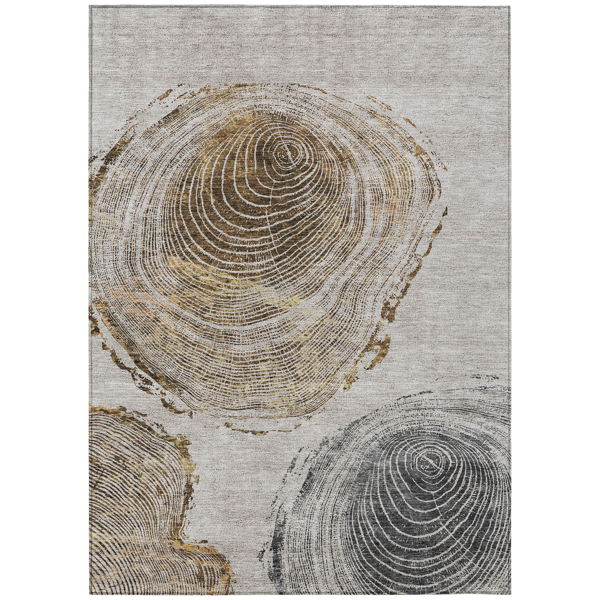 Addison Rugs ACN713TP9X12 Chantille ACN713TP 9 x 12 (ft) Polyester Taupe Rectangular Indoor/Outdoor Geometric Machine washable Area rug