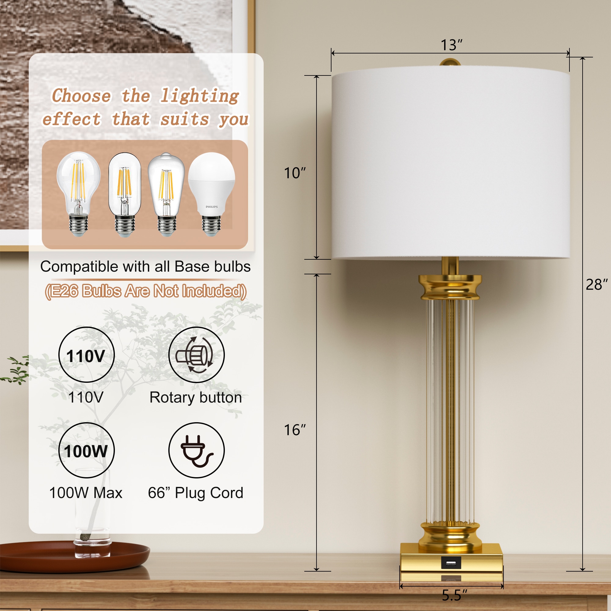 Maxax T193-GD Table-Lamps - View #5