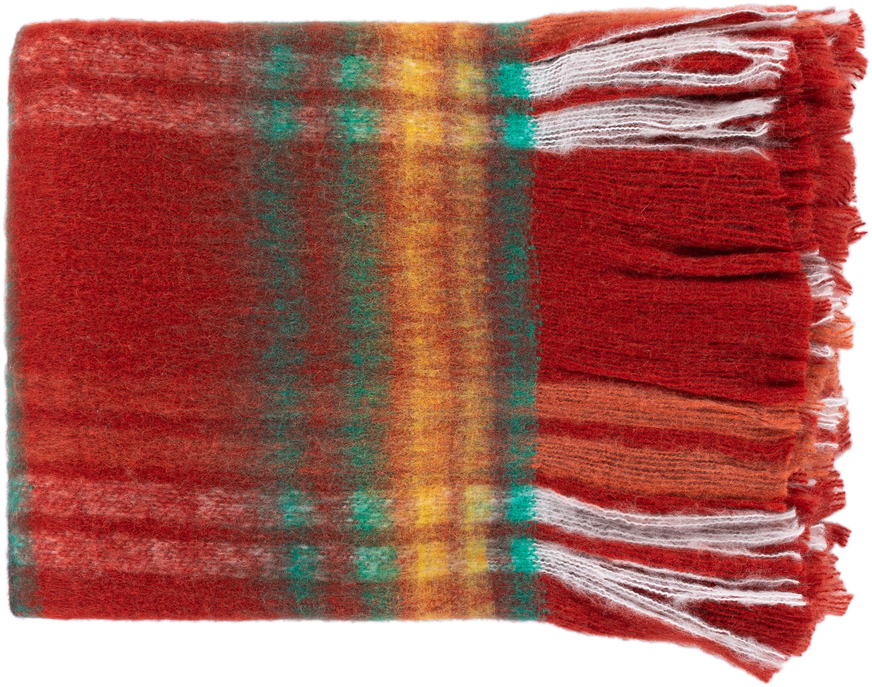 Surya SOW1004-5060 Stowe Red/Multi 50-in x 60-in Acrylic Throw