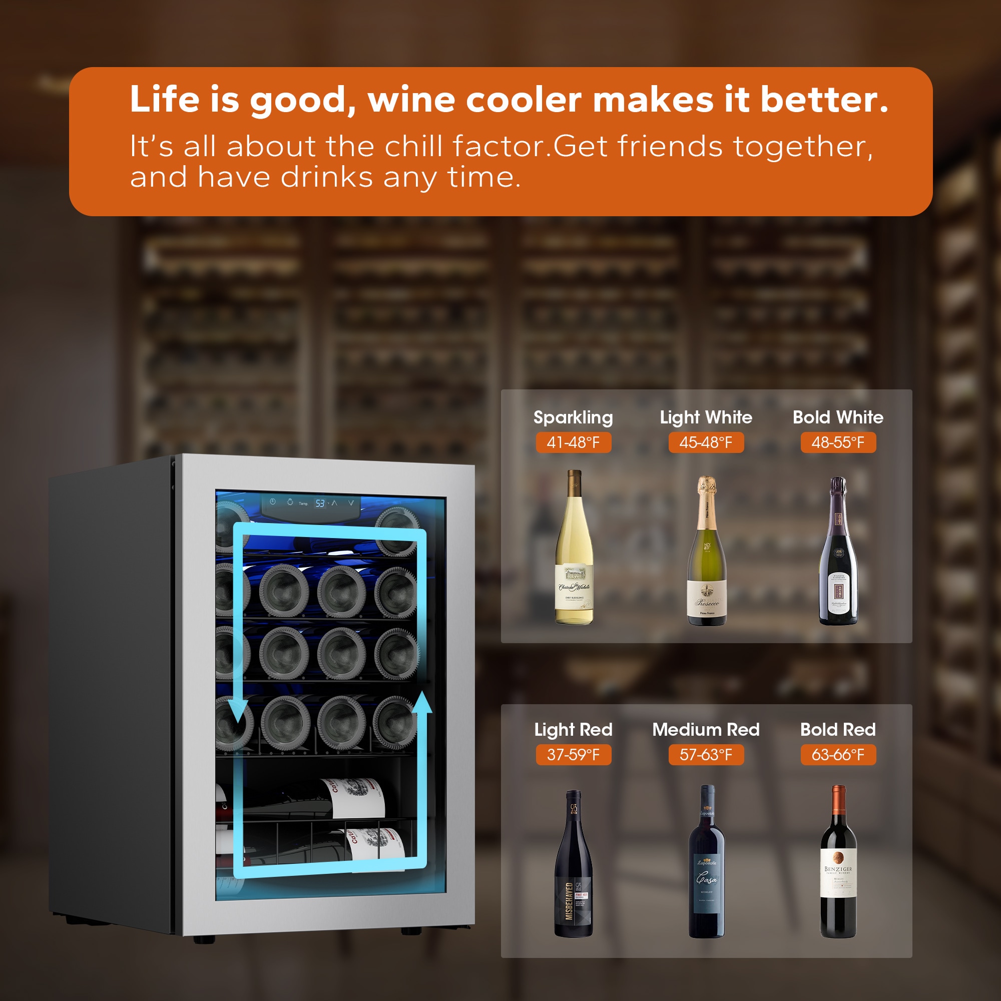 Ca'Lefort CLF-WSJC62-LS Wine-Chillers - View #8