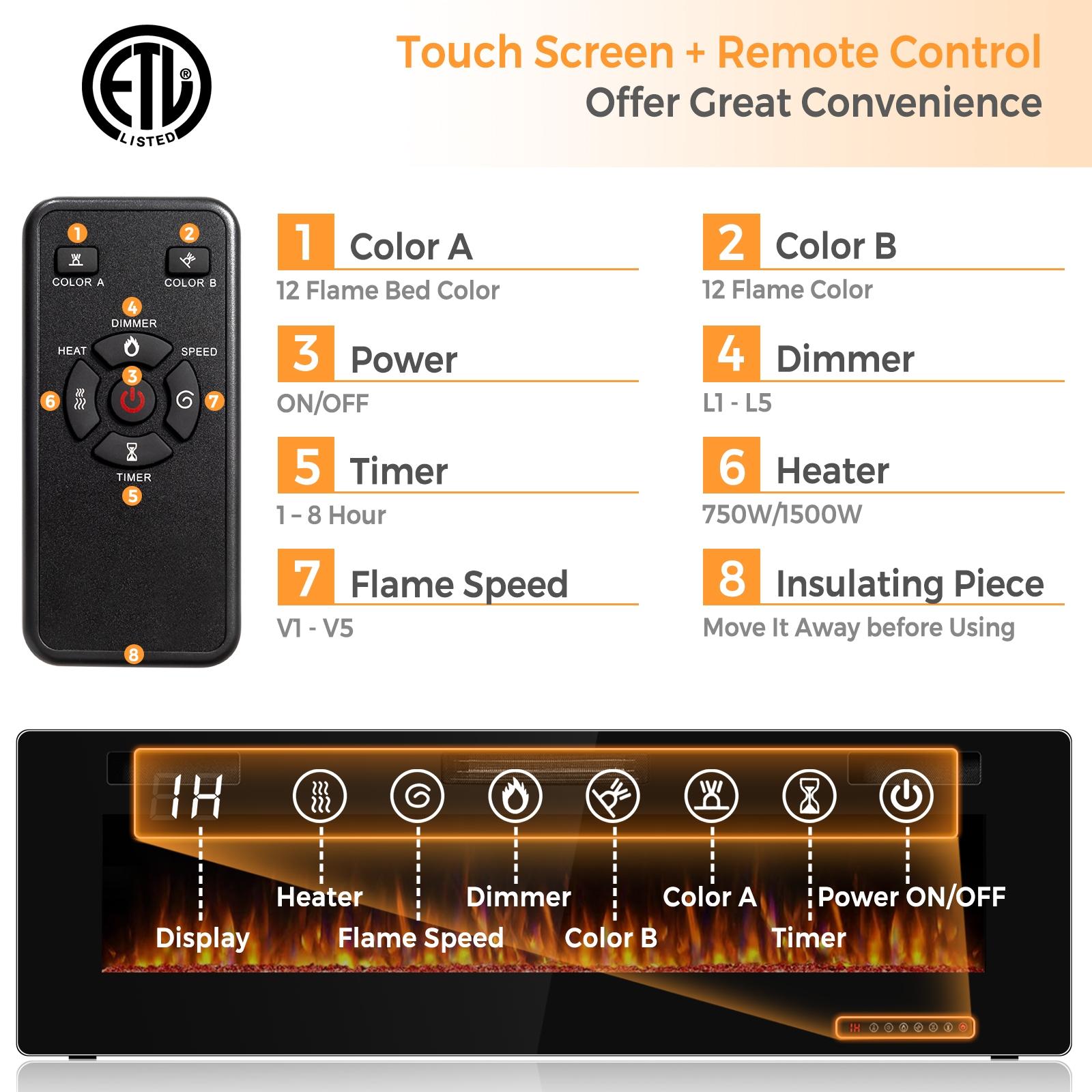 BABOOM BOM-58S00006-OR Electric-Fireplaces - View #4