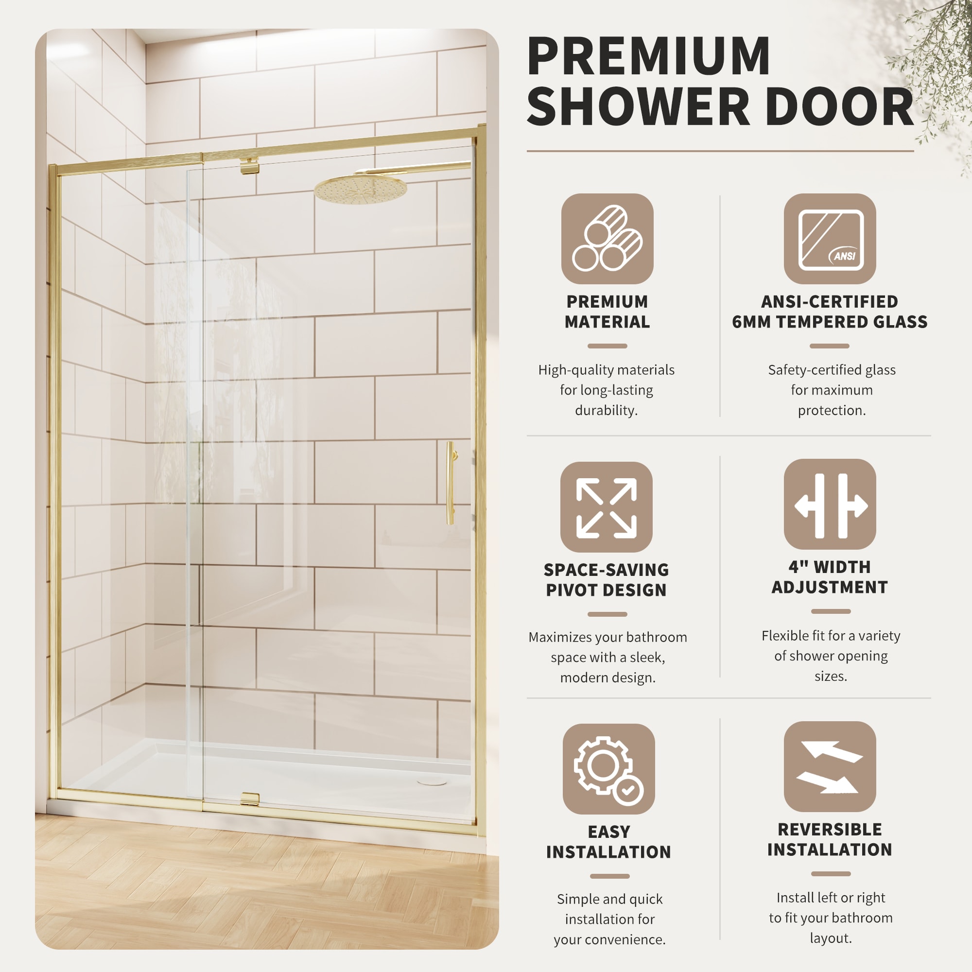 Forclover ESP9-4872BG Shower-Doors - View #3