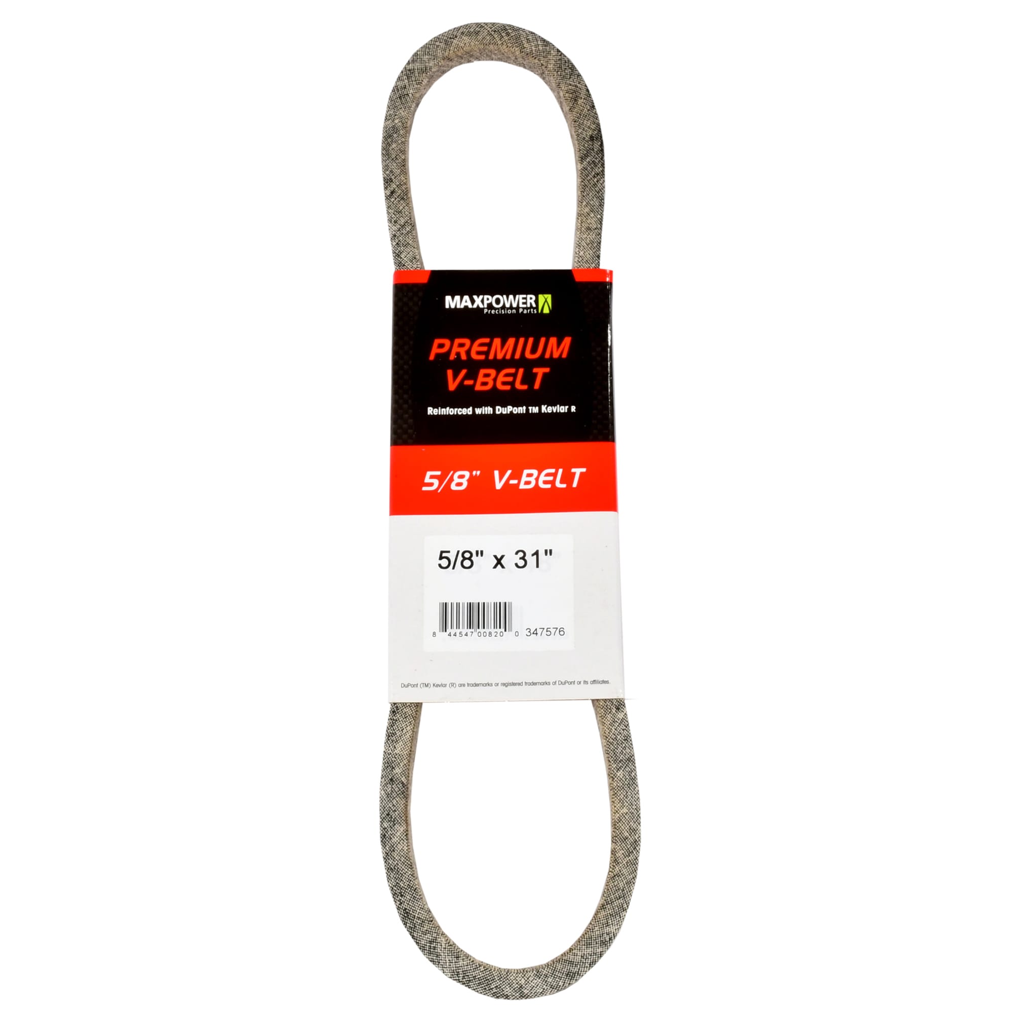 MaxPower 347576 5/8-in x 31-in V-belt, Riding Mower/Tractors, Replaces OEM Part Number Universal