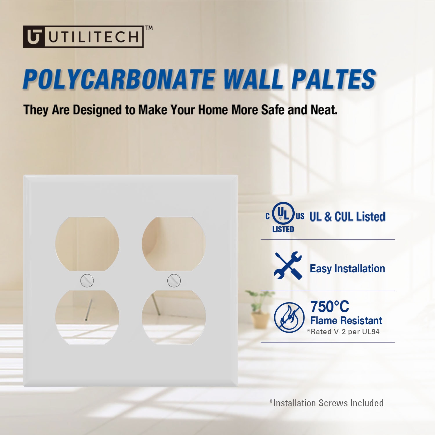 Utilitech 3022-WH10 Electrical-Wall-Plates - View #2