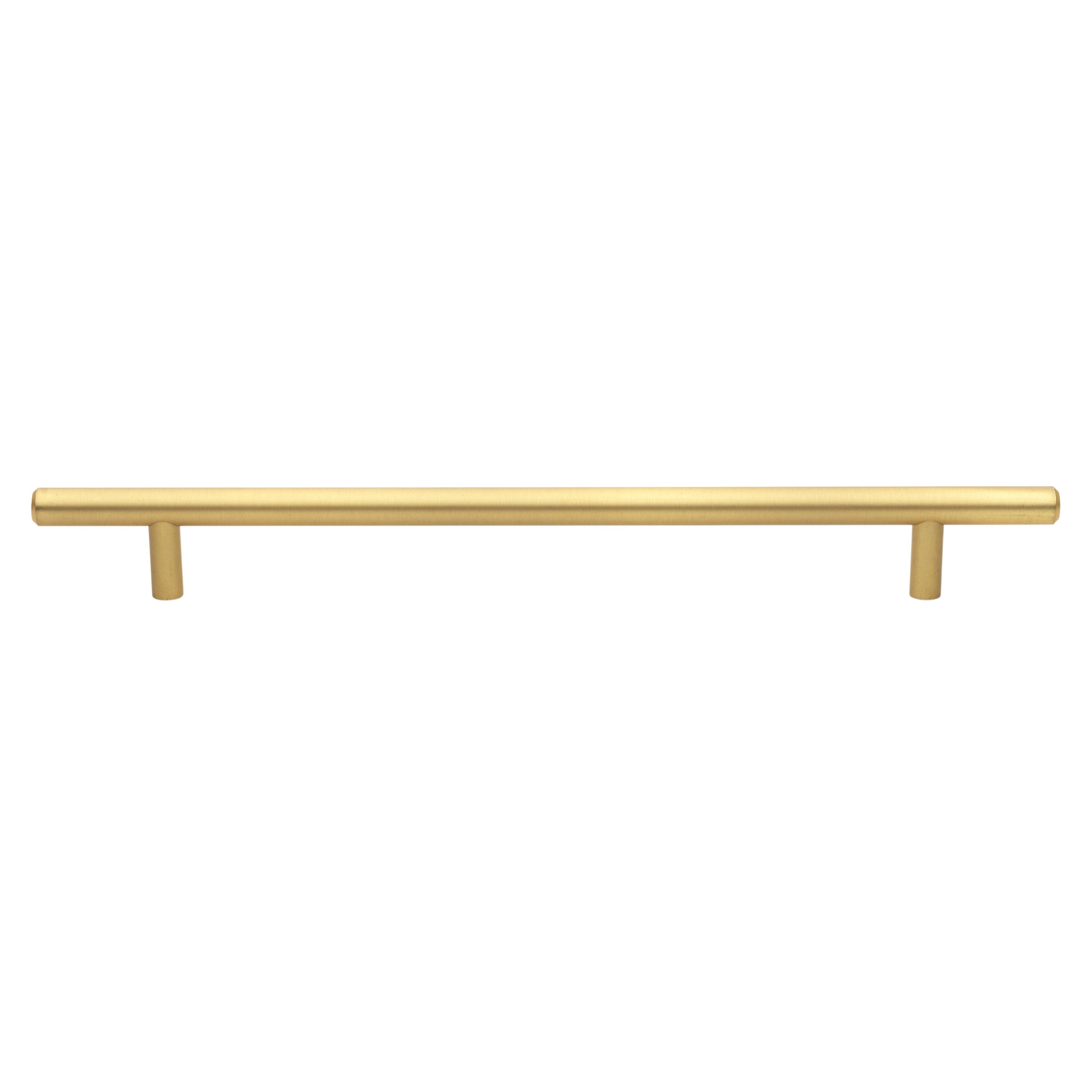 GlideRite Hardware 5012-228-SG-5 9 Inch Center to Center Satin Gold Modern Cabinet Hardware Handle - 5012-228-SG