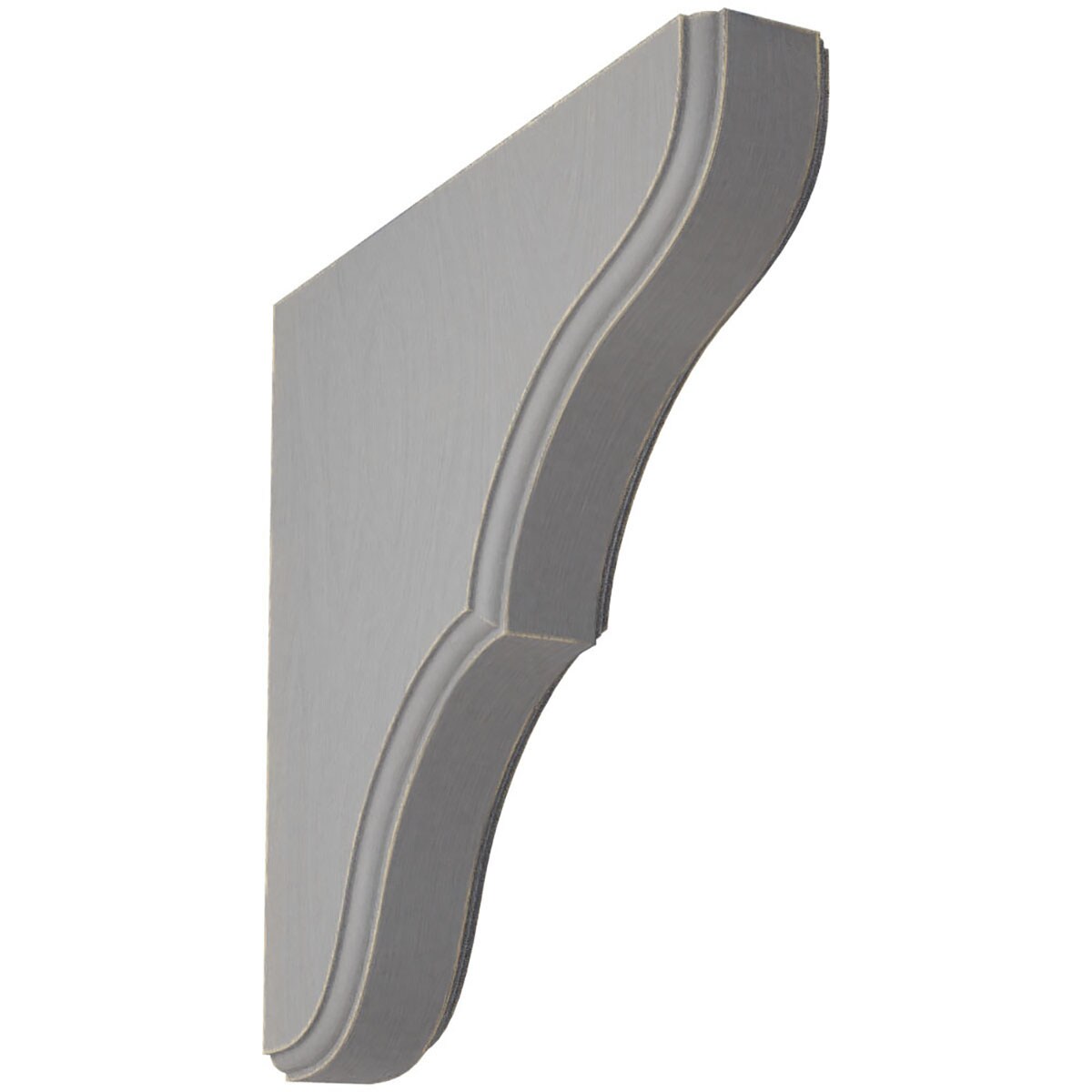 Ekena Millwork BKTWD02X10X10STPG Stratford 1-3/4-in x 10-in x 10-in Rubberwood Gray Wood Standard Bracket
