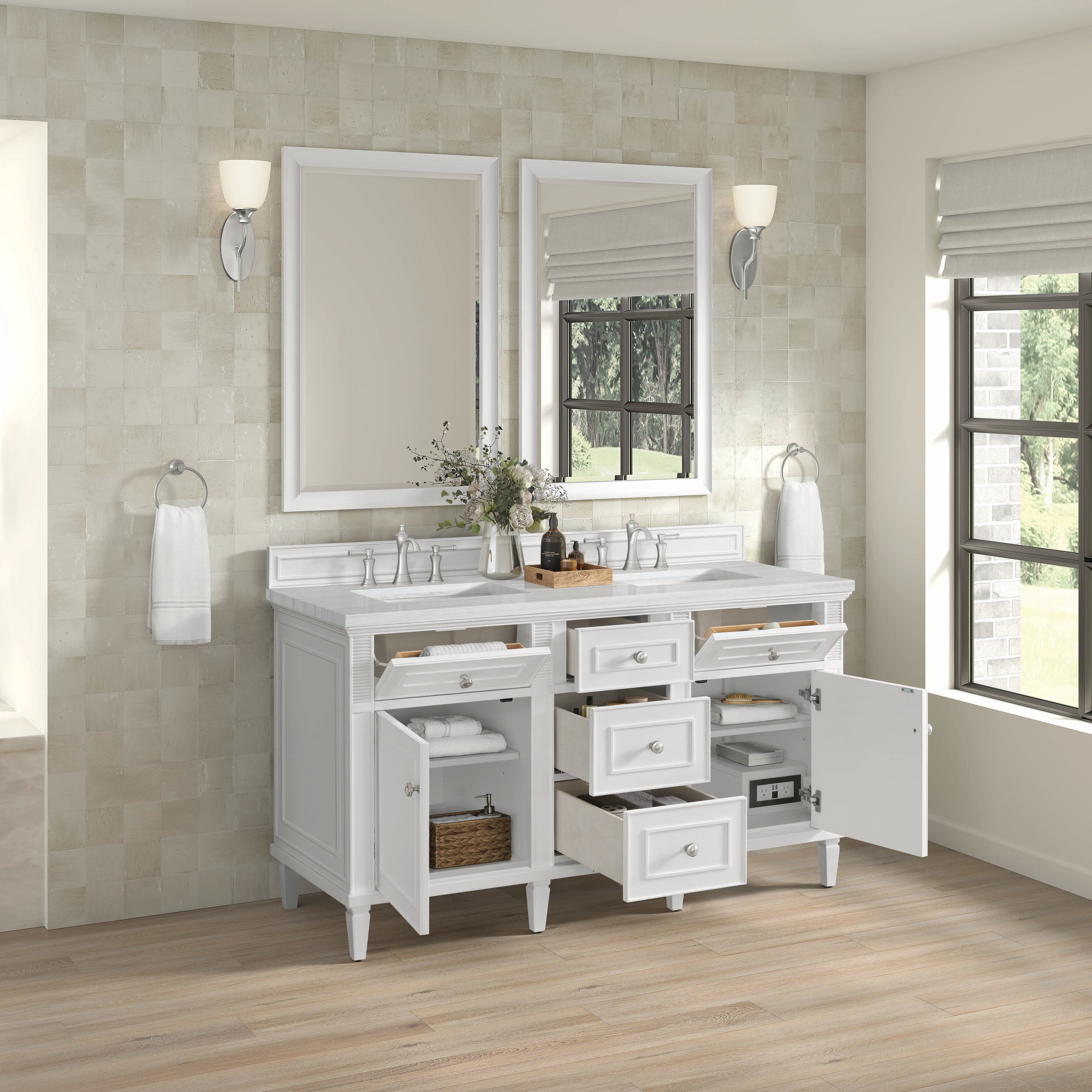 James Martin Vanities 424-V60D-BW-3AF Bath-Vanity-Combo - View #4