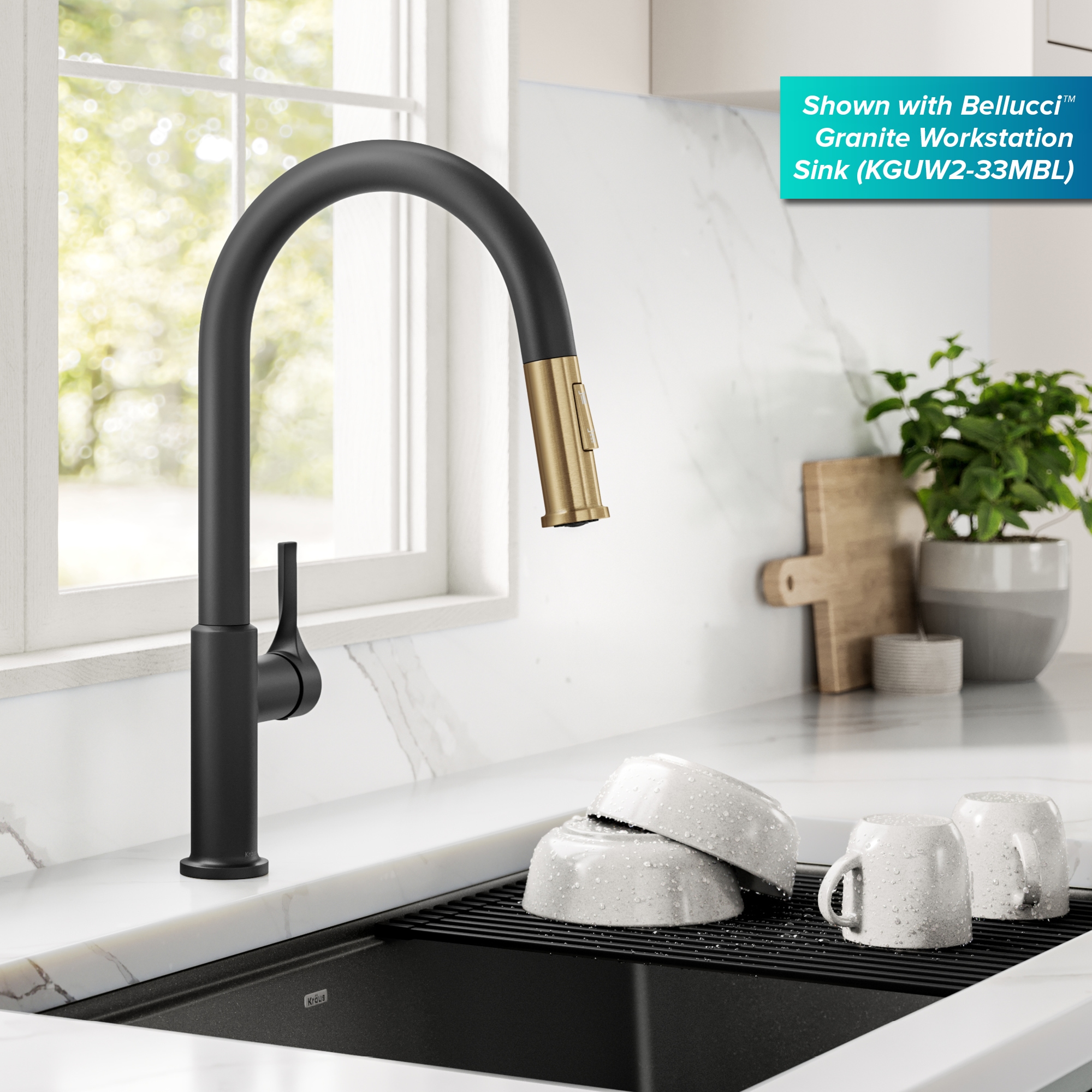 Kraus KPF-2840SFBBMB Kitchen-Faucets - View #4