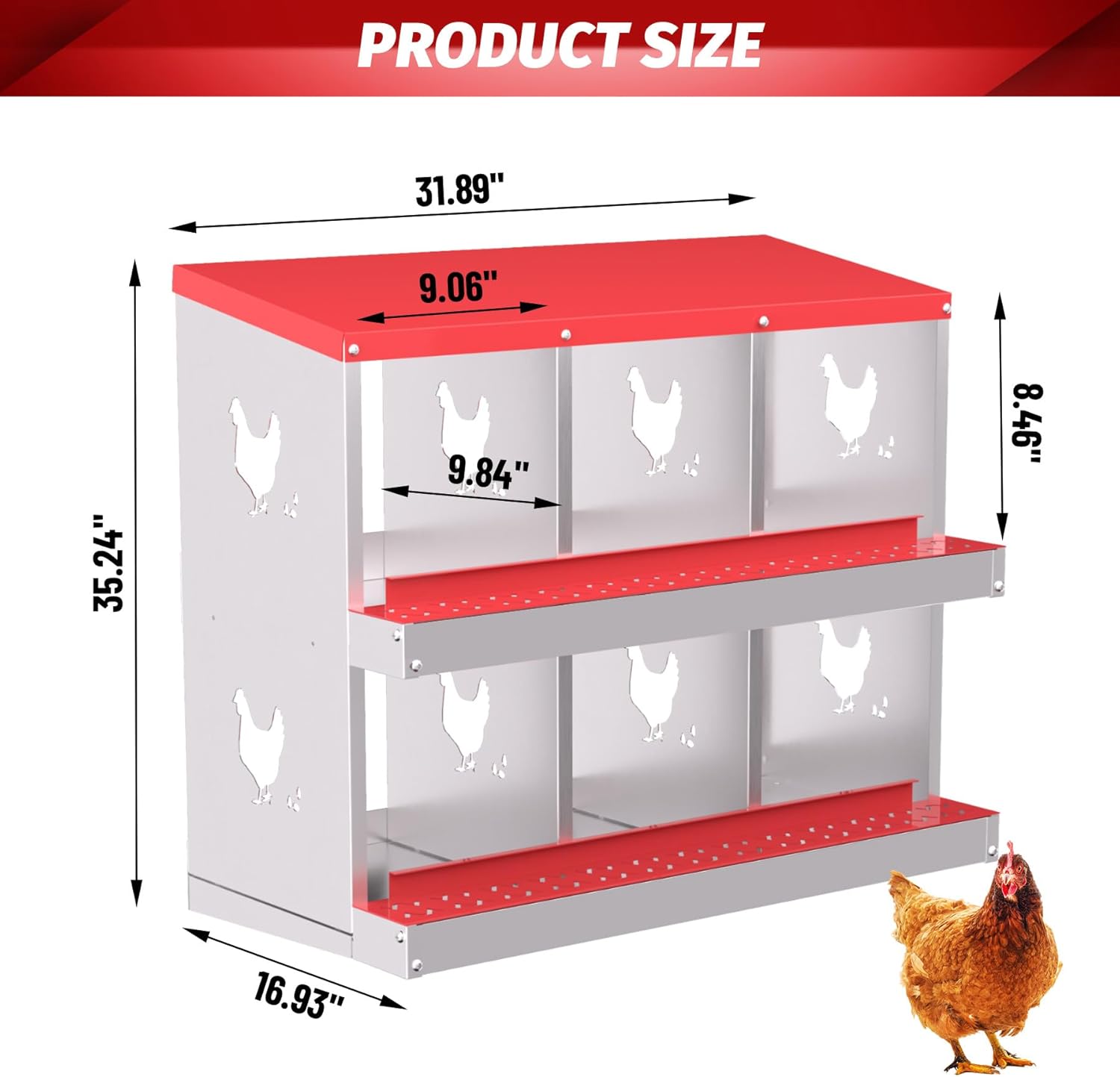 Qeetex GGL-PHO-348SAPGG Chicken-Coops-Rabbit-Hutches - View #5